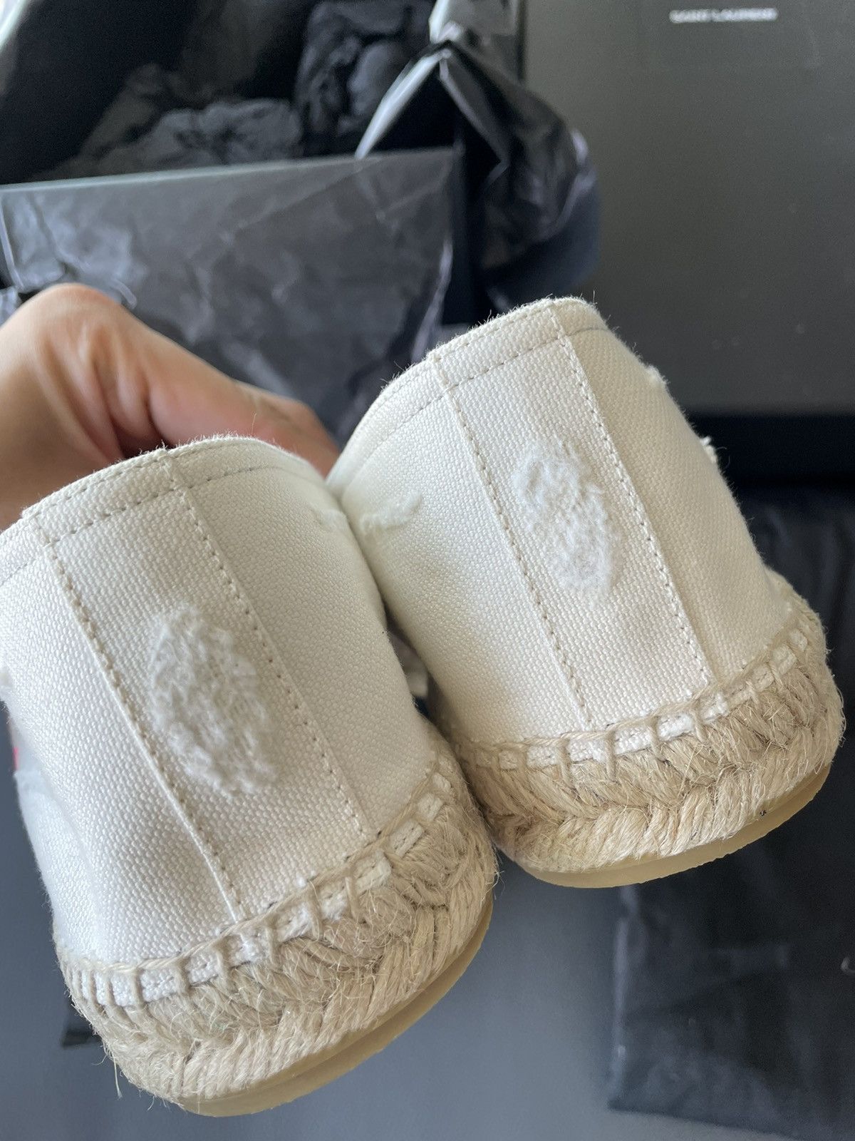 Hedi Slimane Rare Brand New Limited Edition SL Logo Espadrilles Size US 6 / EU 39 - 24 Thumbnail