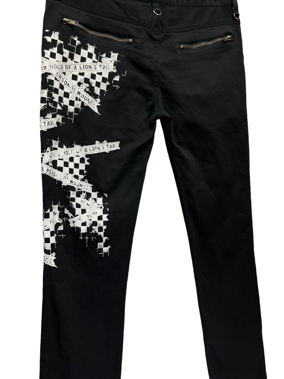 Punk and Yo 💀DEORART MADE IN DEVIL CASTLE PUNK Skull Bondage Skinny Size US 31 - 7 Thumbnail