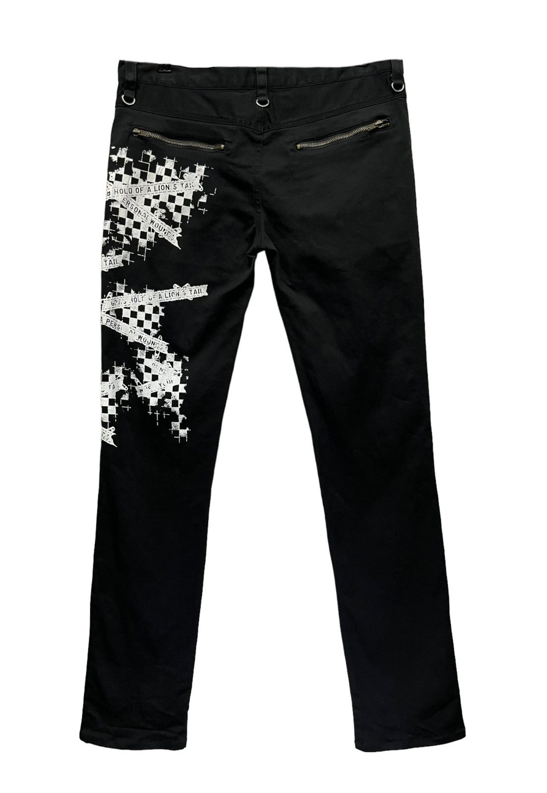 Punk and Yo 💀DEORART MADE IN DEVIL CASTLE PUNK Skull Bondage Skinny Size US 31 - 6 Thumbnail