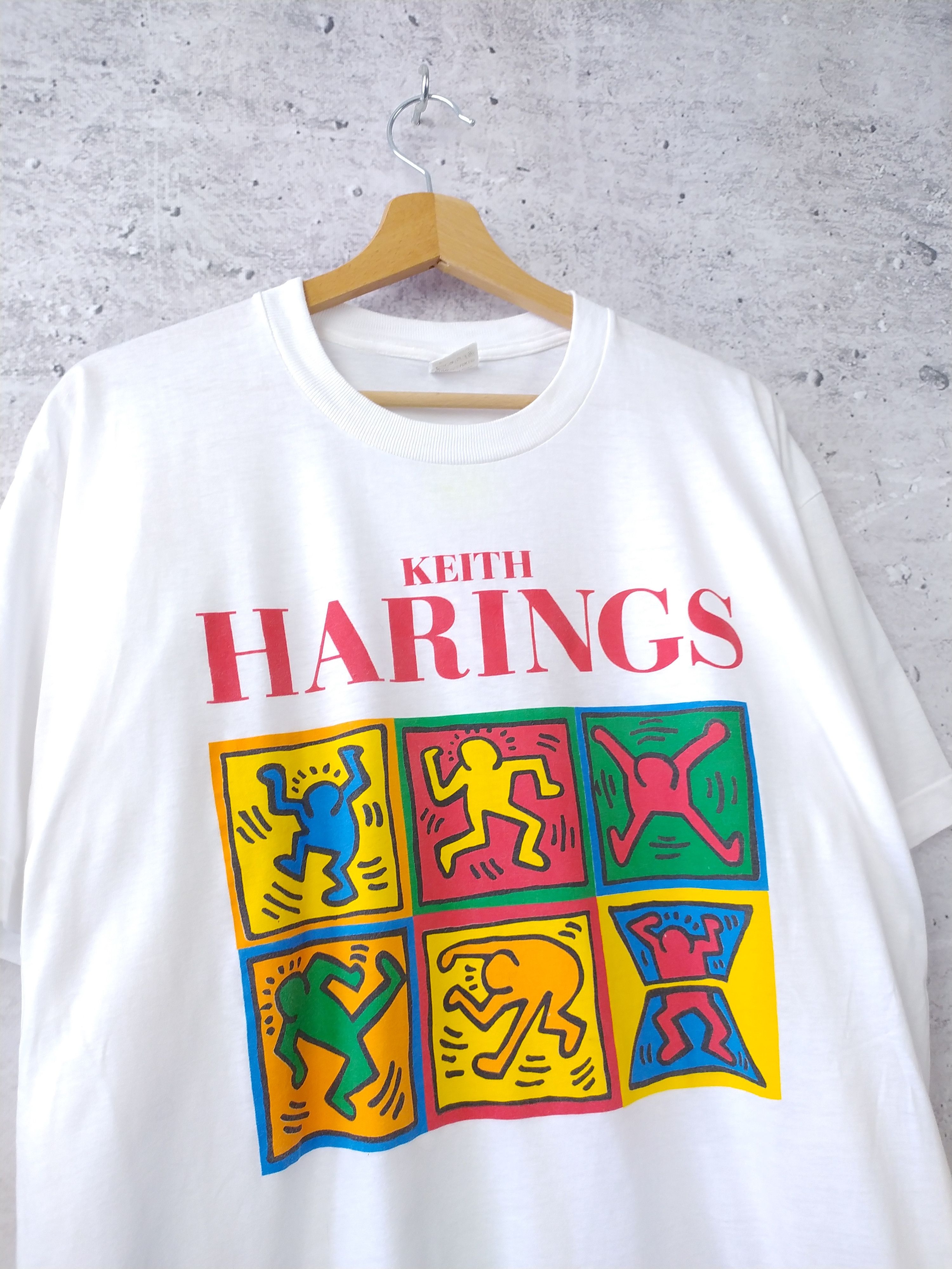 Keith Haring Keith Haring - RARE 90s single stitch t-shirt (H-24) Size US XL / EU 56 / 4 - 2 Thumbnail