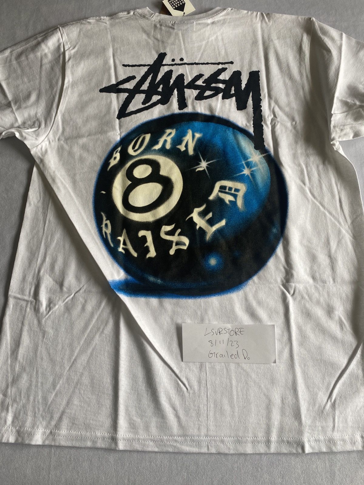 Stussy Born x Raised 8 Ball Tee \