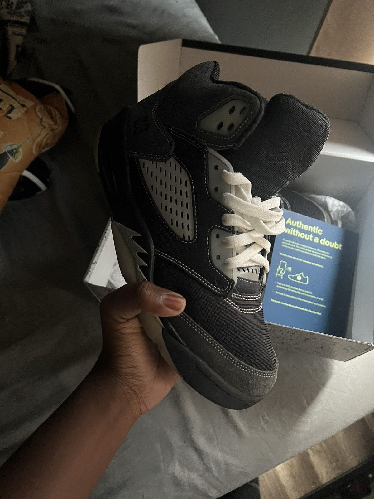 footlocker jordan 5 anthracite