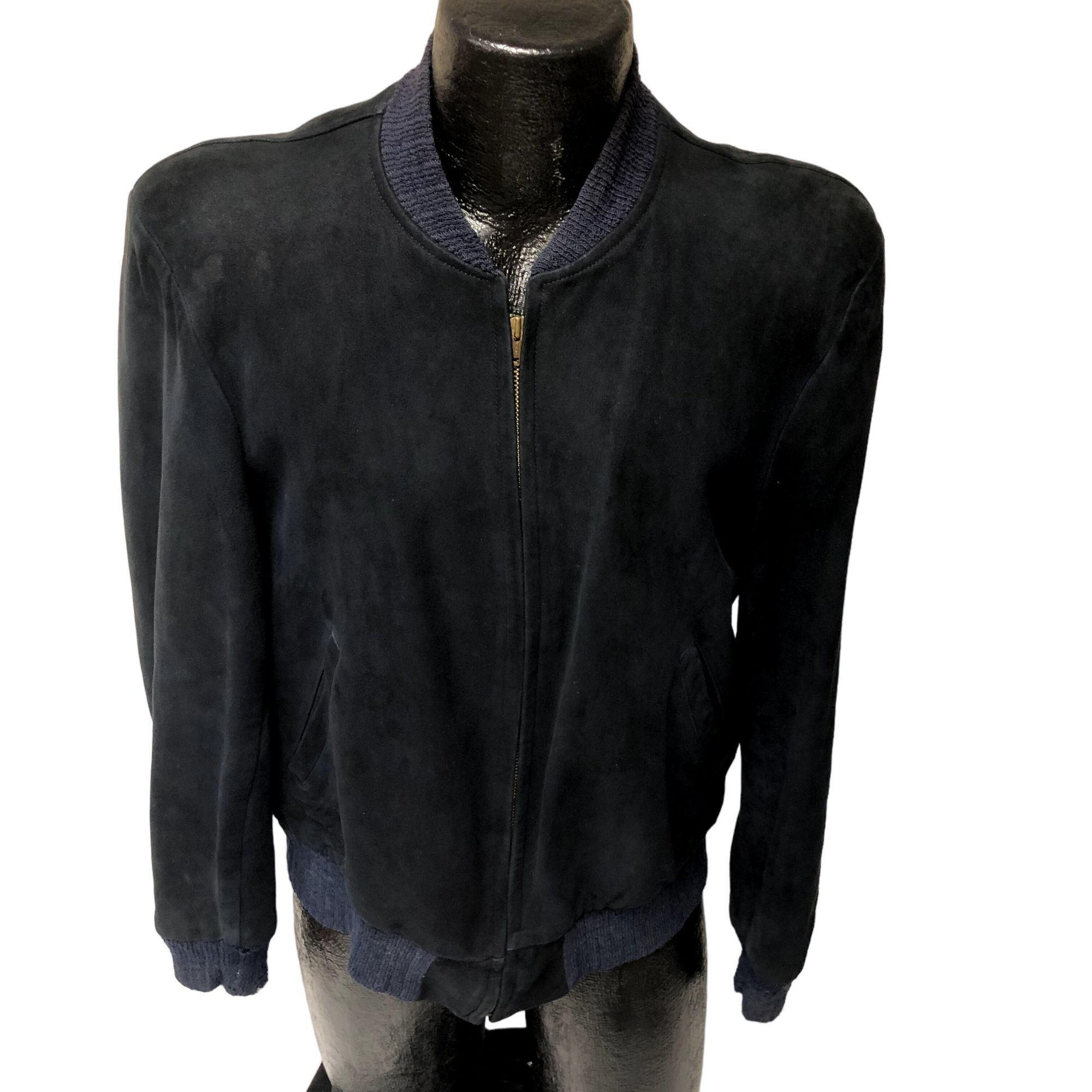 40 50's Levi NUBUCK Suede Bomber BIG E Leather Ricky Jacket