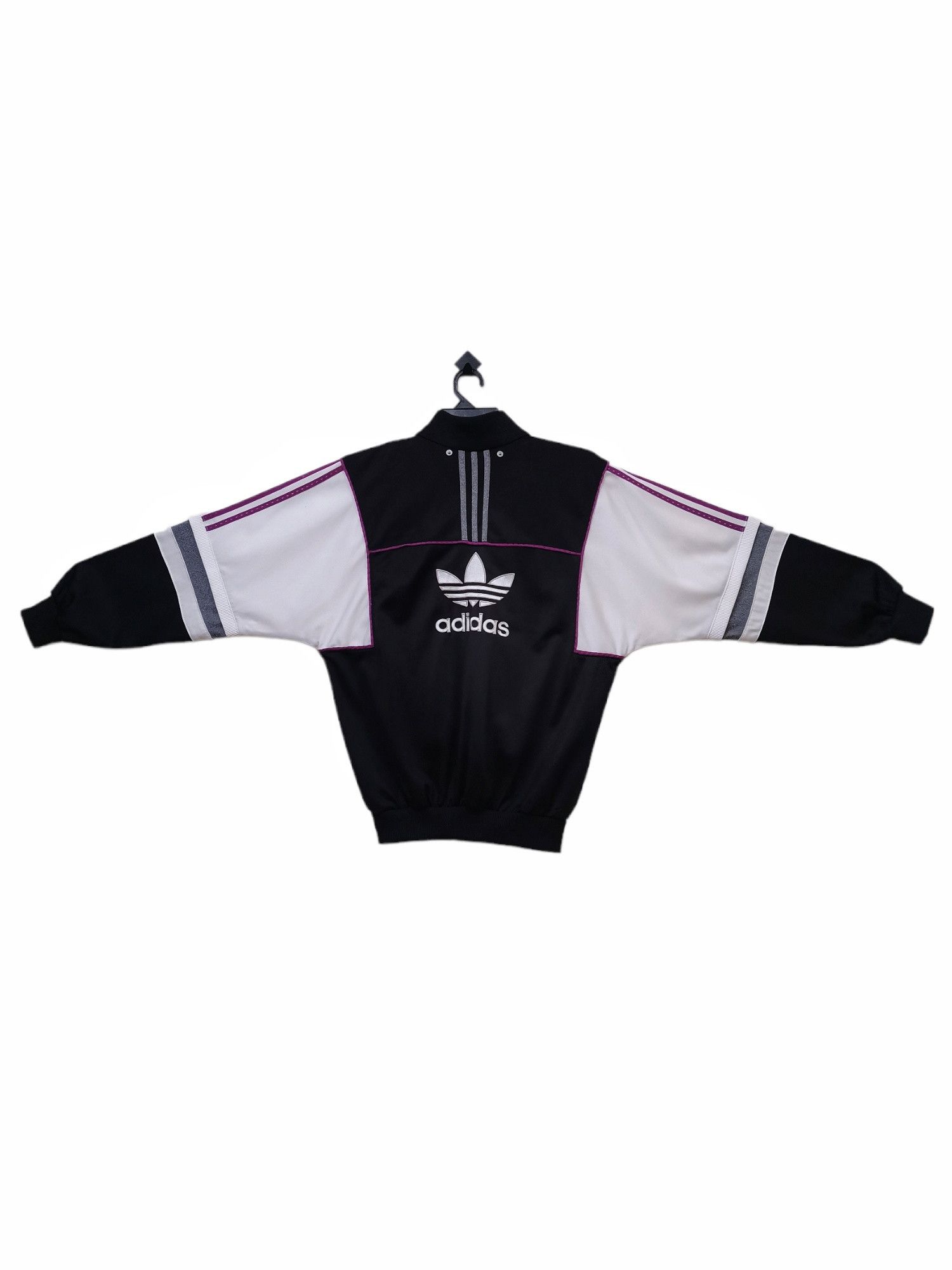 Adidas Trefoil Big Logo Embroidery Vintage Jacket Hip Hop