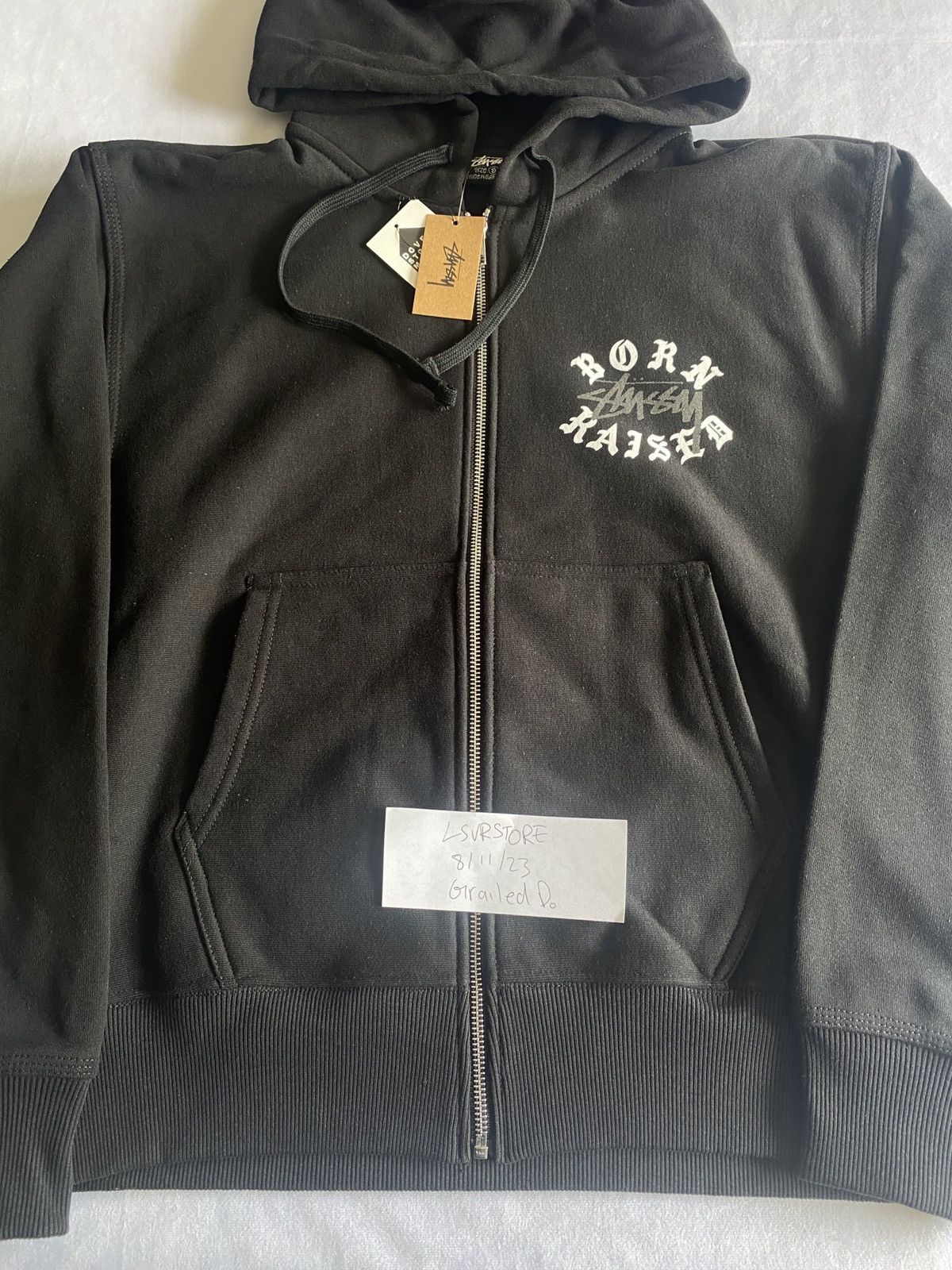 Born X Raised × Stussy BORN X RAISED + STÜSSY ROCKER ZIP HOODIE 
