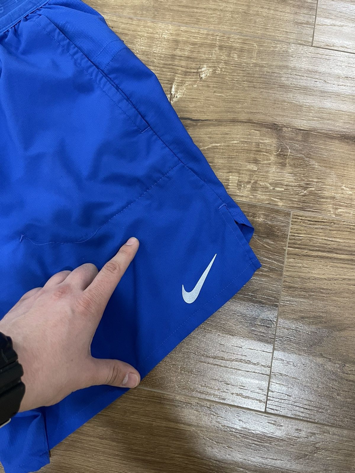 Nike Vintage Nike Y2K Swoosh Logo Drill Shorts Size XL Size US 36 / EU 52 - 2 Thumbnail