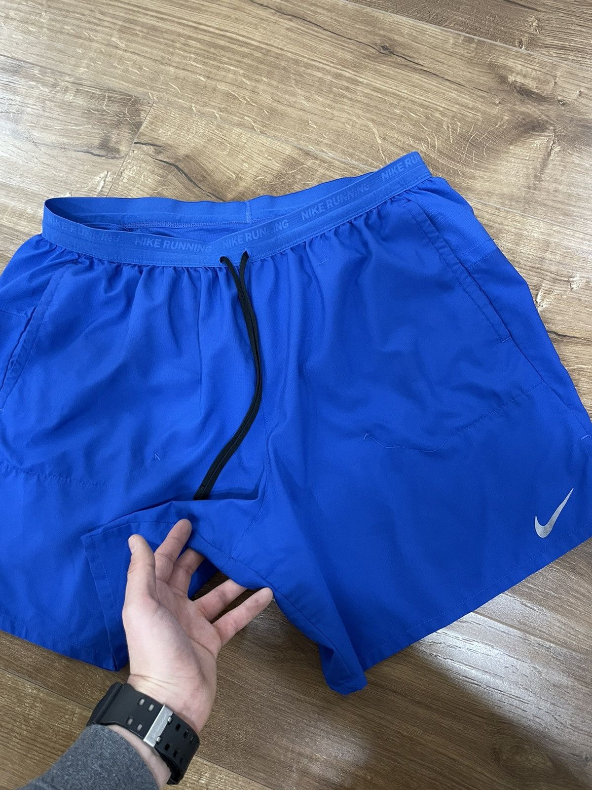 Nike Vintage Nike Y2K Swoosh Logo Drill Shorts Size XL Size US 36 / EU 52 - 3 Thumbnail