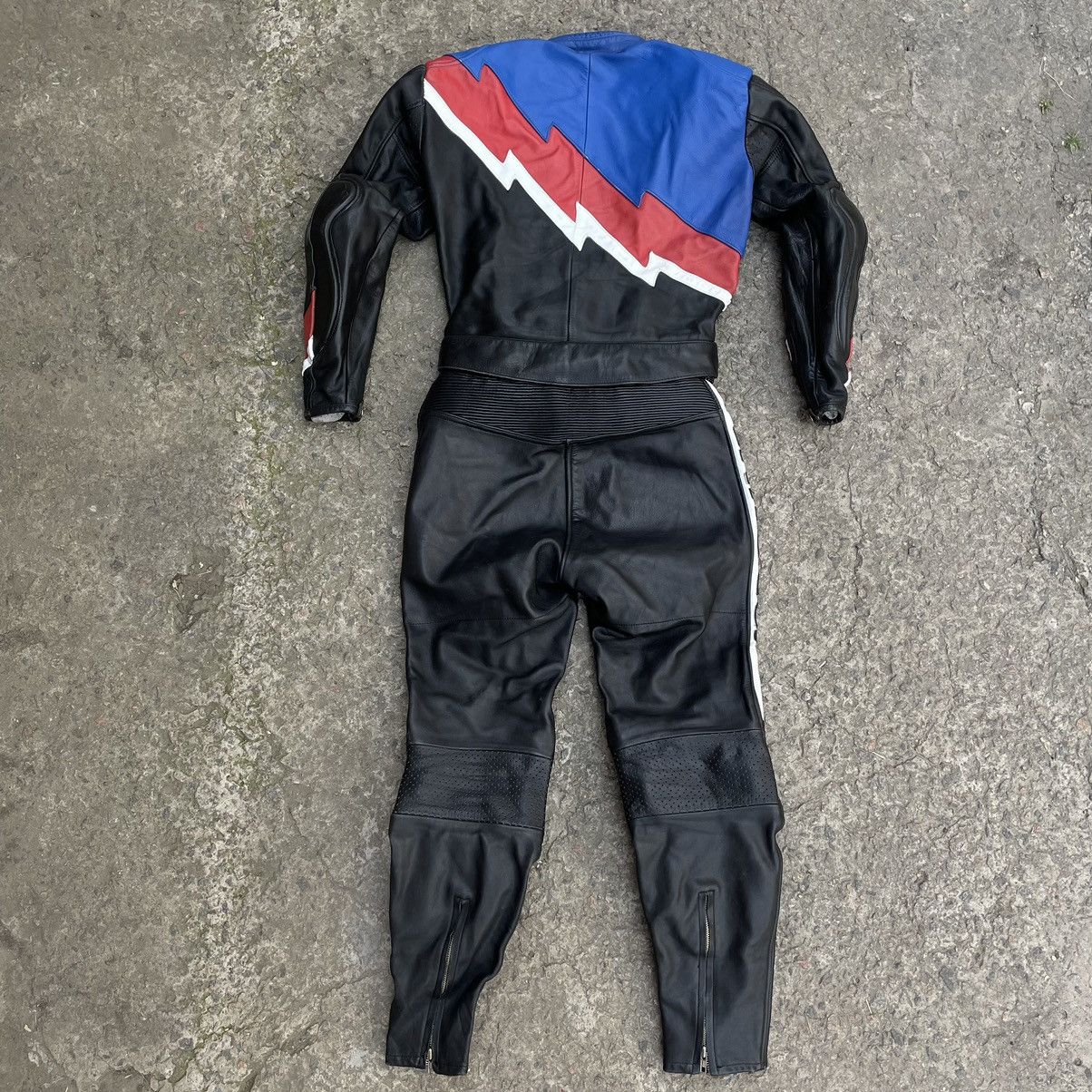 Leather Vintage Motosuit Suit Moto Vanucci Leather 50/40 Rare Size 50S - 2 Thumbnail