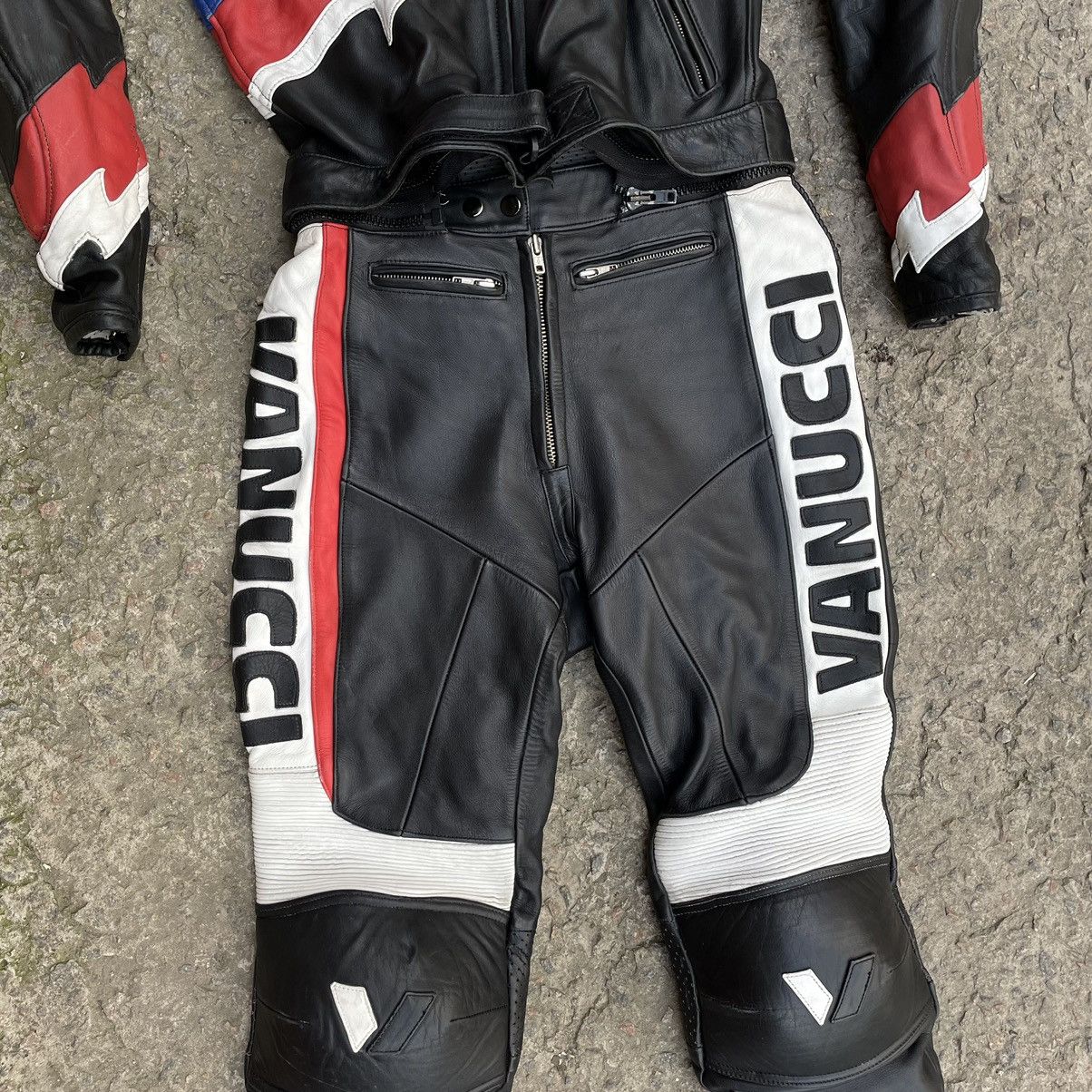 Leather Vintage Motosuit Suit Moto Vanucci Leather 50/40 Rare Size 50S - 18 Thumbnail
