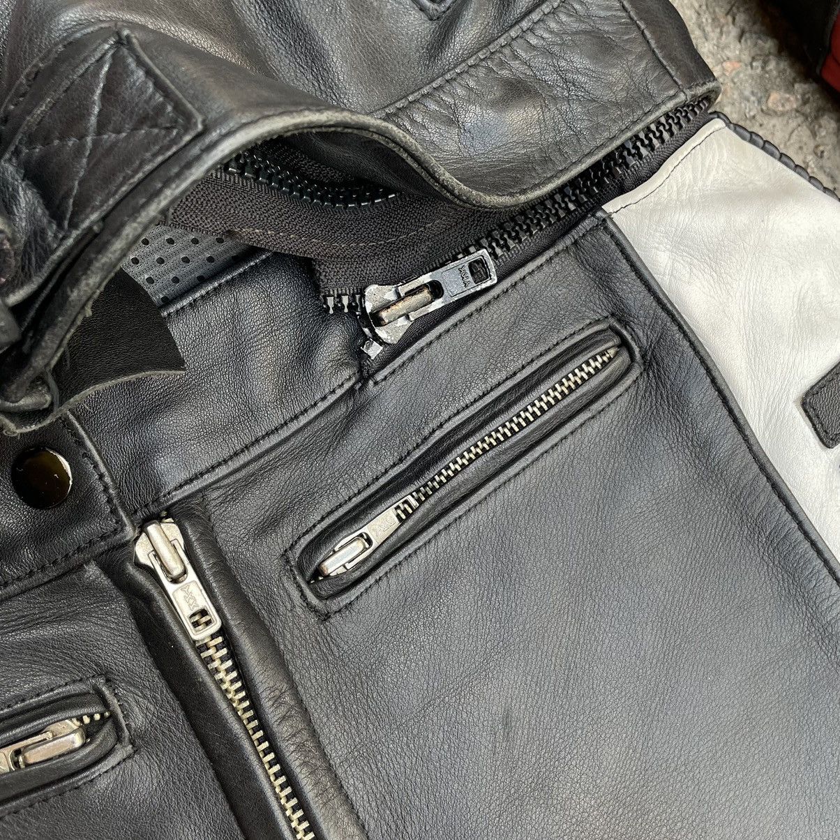 Leather Vintage Motosuit Suit Moto Vanucci Leather 50/40 Rare Size 50S - 9 Thumbnail