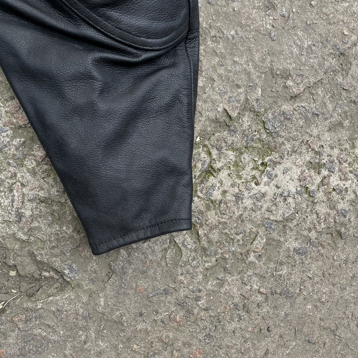 Indian Motorcycle × Leather Bike Moto Vanucci Leather Biker Pants Motorcycle Size US 38 / EU 54 - 3 Thumbnail