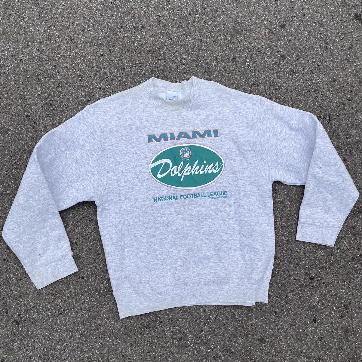 NFL × Vintage Vintage NFL Dolphins Miami 1994 Size M 90s VTG Sweatshirt Size US L / EU 52-54 / 3 - 1 Thumbnail