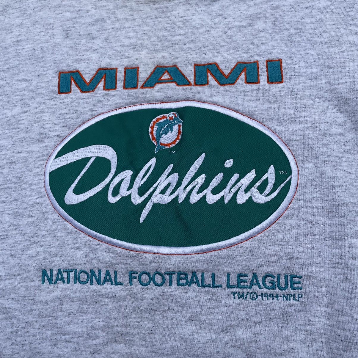 NFL × Vintage Vintage NFL Dolphins Miami 1994 Size M 90s VTG Sweatshirt Size US L / EU 52-54 / 3 - 3 Thumbnail