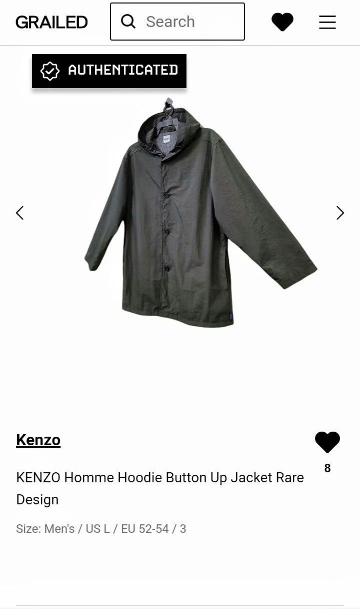 Kenzo KENZO Homme Hoodie Button Up Jacket Rare Design Size US L / EU 52-54 / 3 - 17 Thumbnail