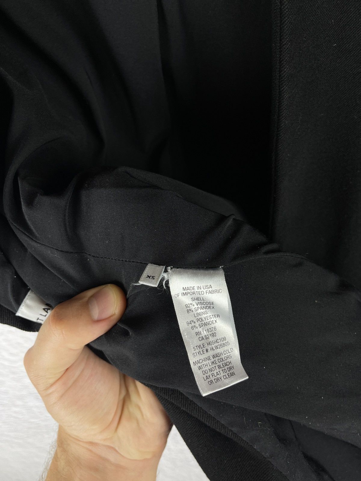 Helmut Lang Helmut Lang 00s made in USA one button black blazer y2k vntg Size XS / US 0-2 / IT 36-38 - 15 Thumbnail