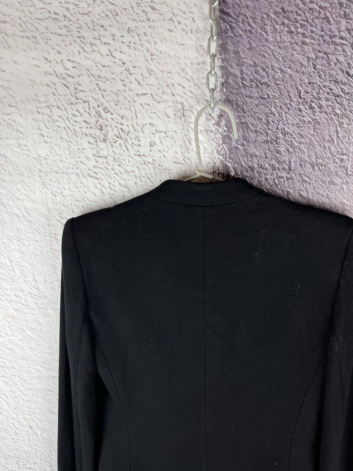 Helmut Lang Helmut Lang 00s made in USA one button black blazer y2k vntg Size XS / US 0-2 / IT 36-38 - 10 Thumbnail