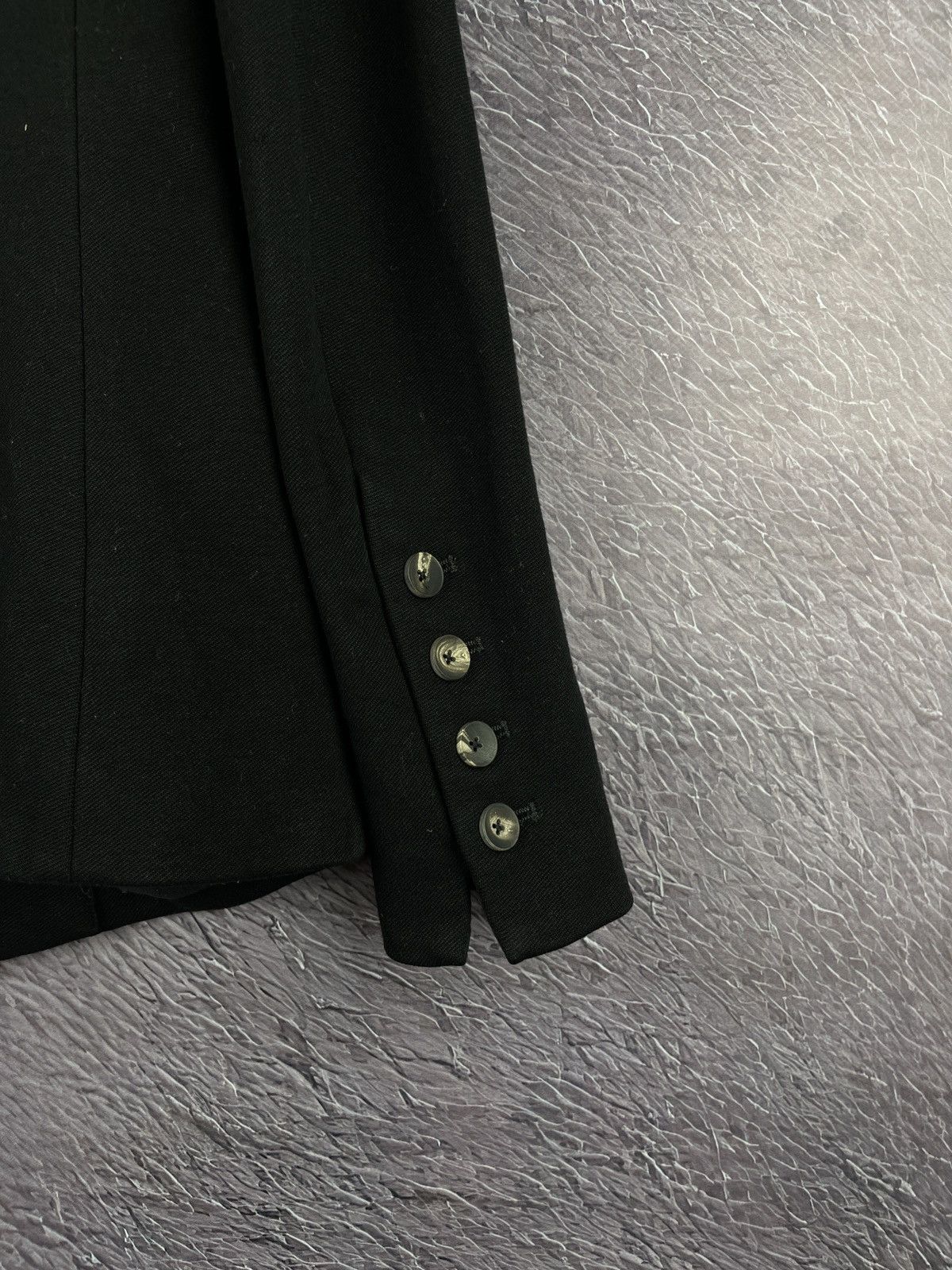 Helmut Lang Helmut Lang 00s made in USA one button black blazer y2k vntg Size XS / US 0-2 / IT 36-38 - 13 Thumbnail