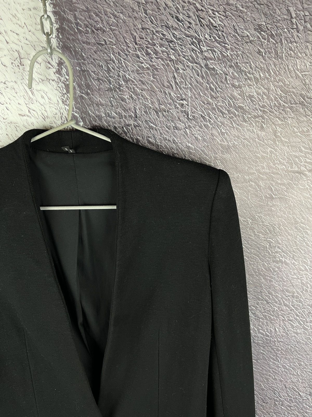 Helmut Lang Helmut Lang 00s made in USA one button black blazer y2k vntg Size XS / US 0-2 / IT 36-38 - 4 Thumbnail