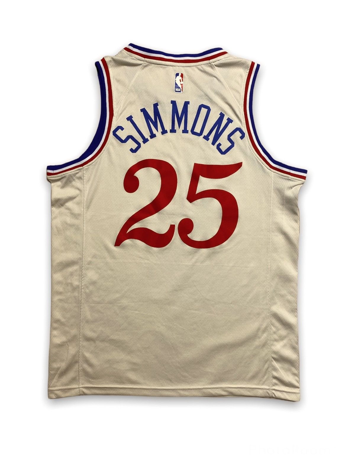 NBA Nike nba swingman beige jersey Philadelphia 25 Simmons shirt Size US M / EU 48-50 / 2 - 2 Thumbnail