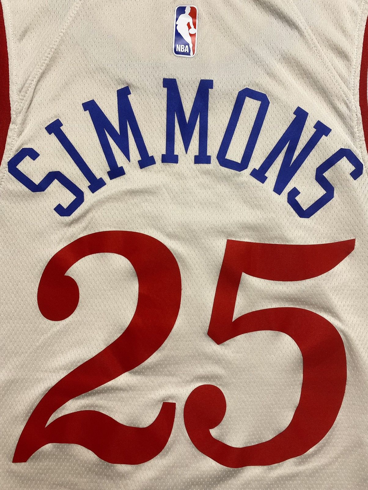 NBA Nike nba swingman beige jersey Philadelphia 25 Simmons shirt Size US M / EU 48-50 / 2 - 5 Thumbnail