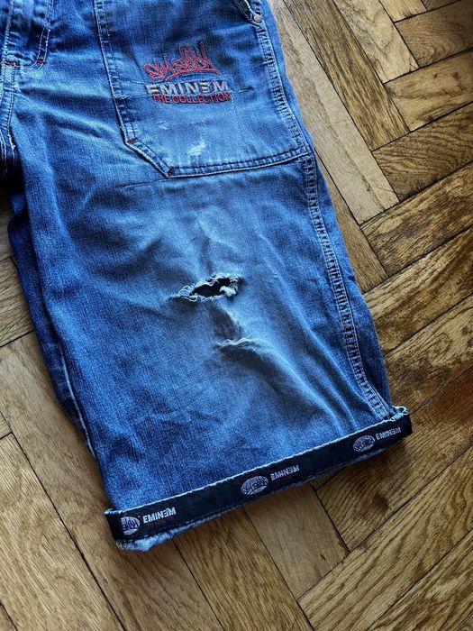 Vintage Vintage Eminem Slim shady denim shorts streetwear rap | Grailed