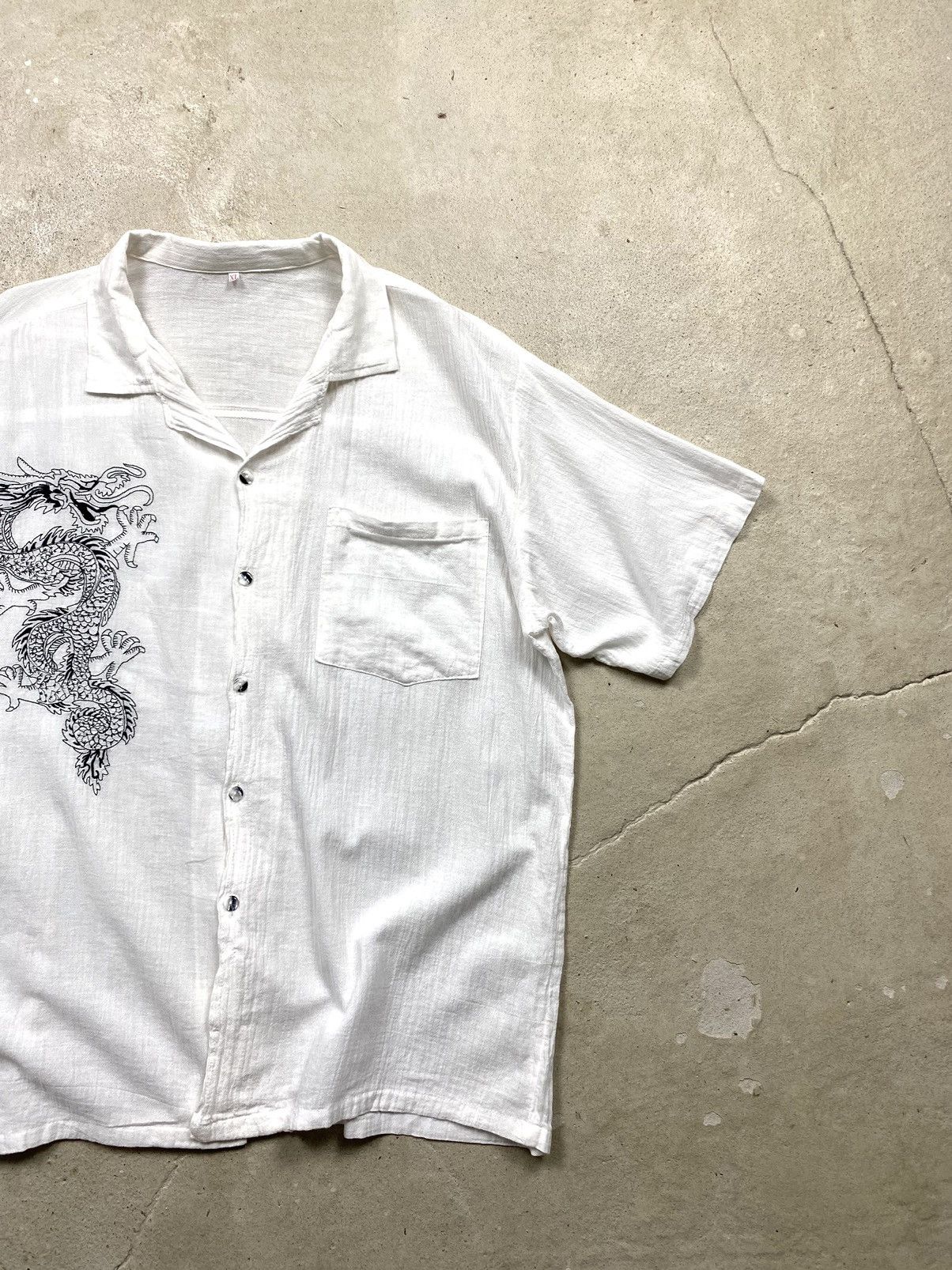 Japanese Brand Rare! Vintage Japanese Dragon Shirt Archive Hype Size US XL / EU 56 / 4 - 3 Thumbnail