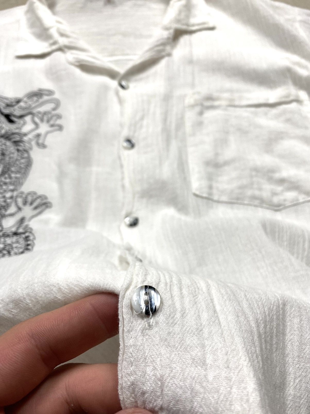 Japanese Brand Rare! Vintage Japanese Dragon Shirt Archive Hype Size US XL / EU 56 / 4 - 13 Thumbnail