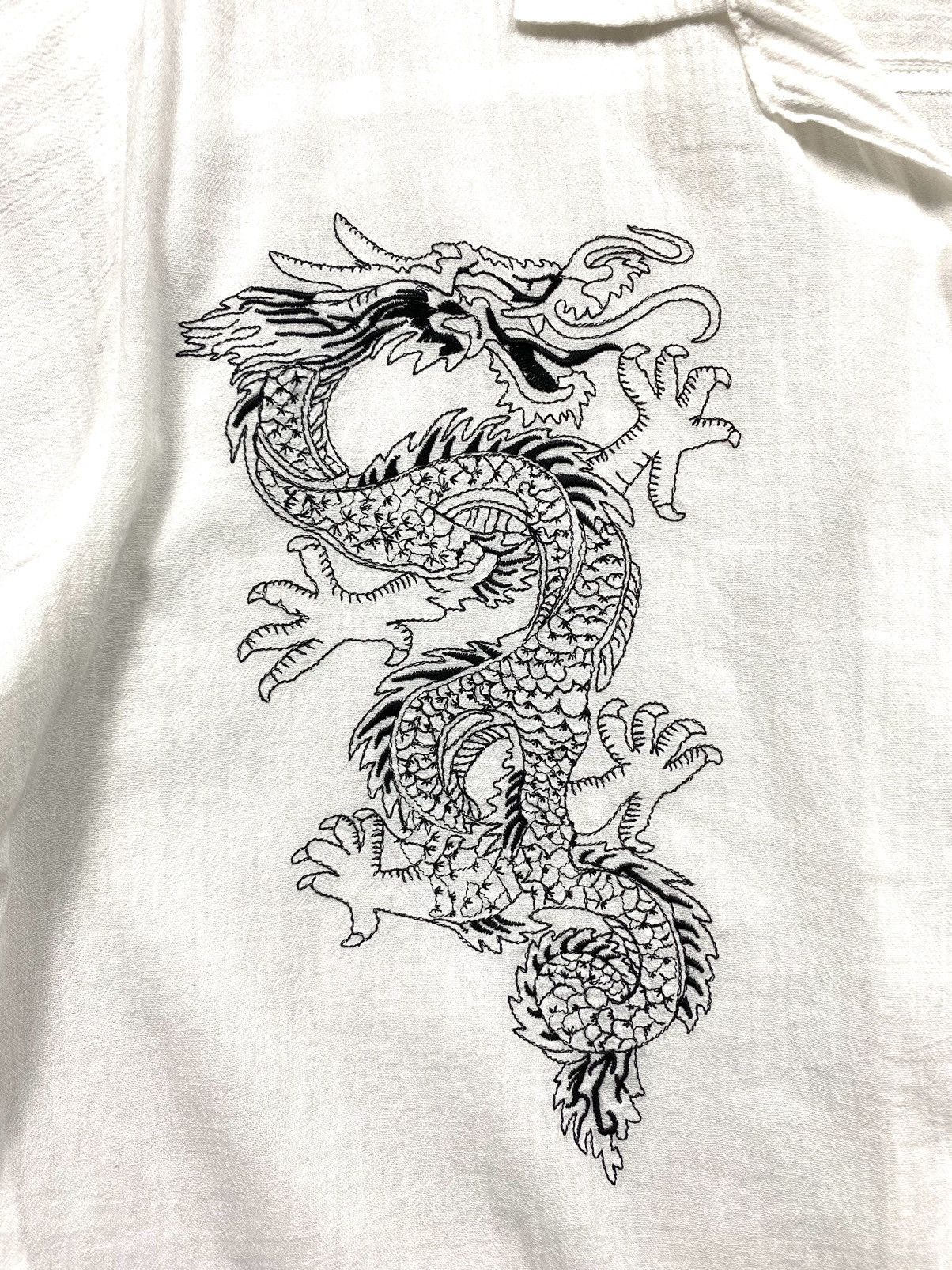 Japanese Brand Rare! Vintage Japanese Dragon Shirt Archive Hype Size US XL / EU 56 / 4 - 5 Thumbnail