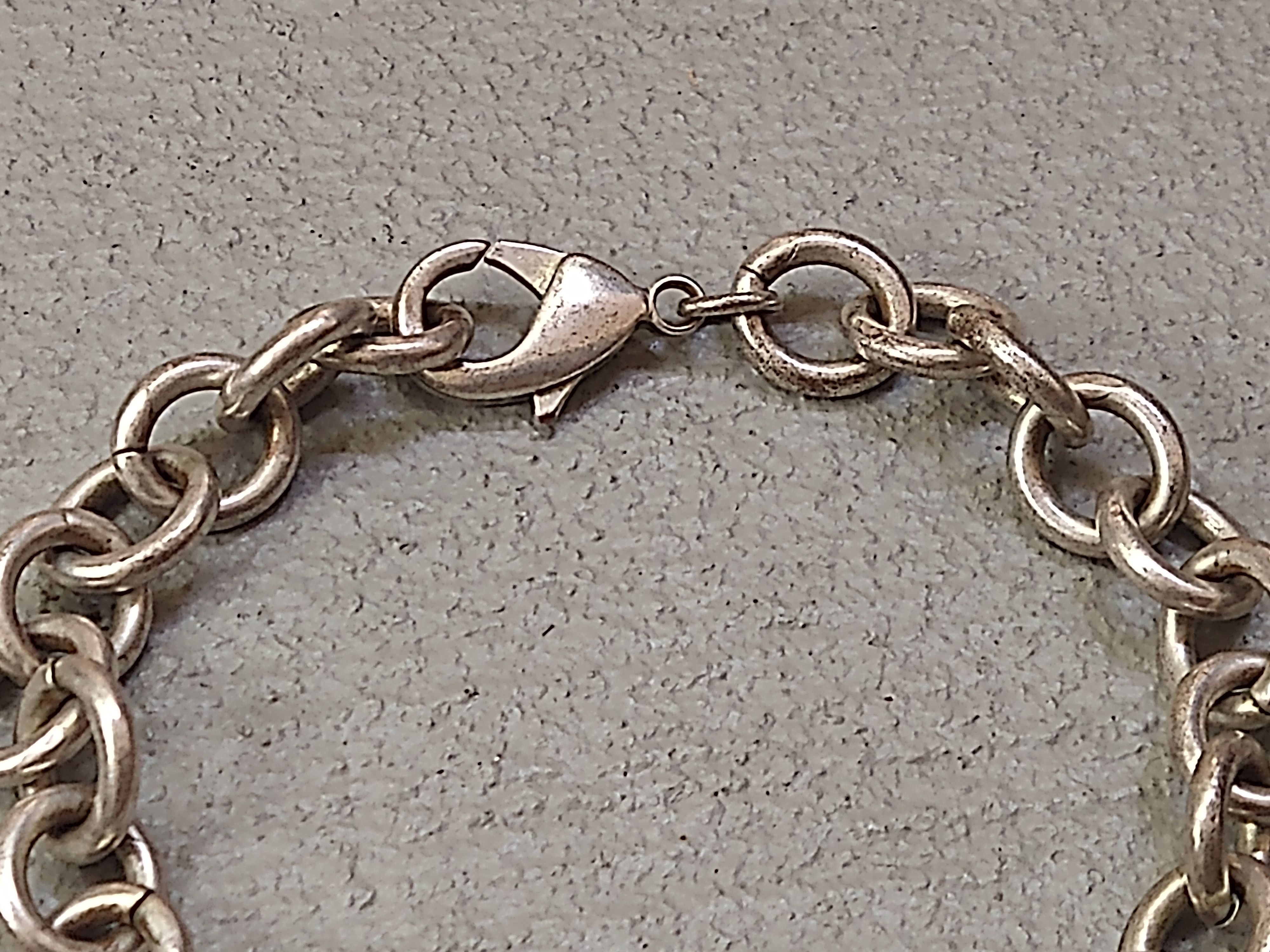 Jewelry × Vintage Vintage Bracelet Oval Chain Link Silver 8.25" Size ONE SIZE - 2 Thumbnail