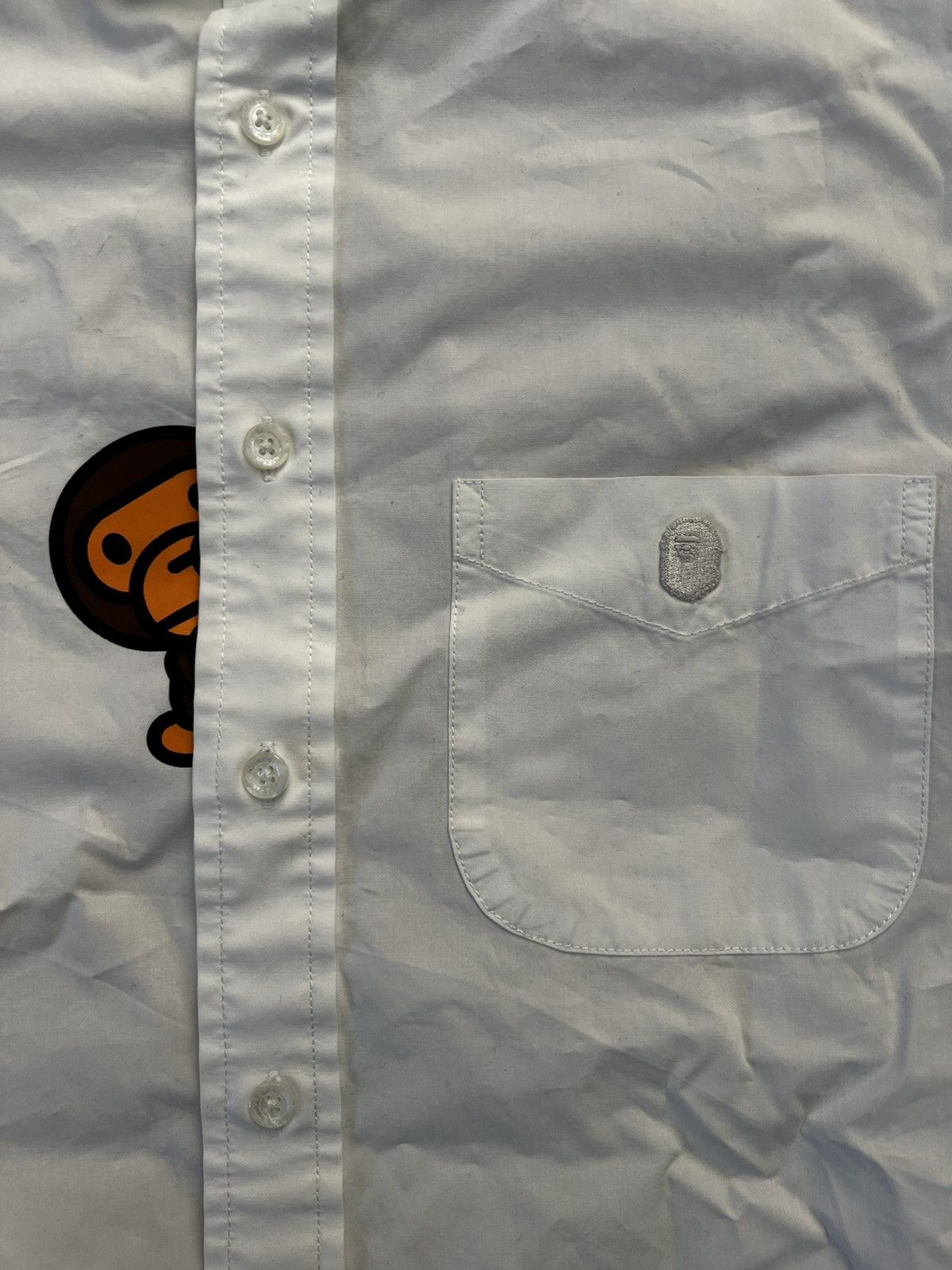 Bape Baby Milo Peeking Button Up Size US L / EU 52-54 / 3 - 2 Thumbnail