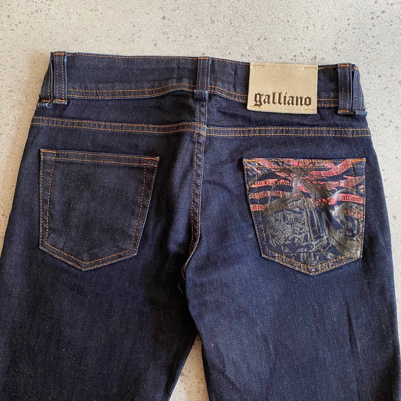 John Galliano John Galliano Woman’s Glam Low Rise Jeans Size 26" / US 2 / IT 38 - 2 Thumbnail