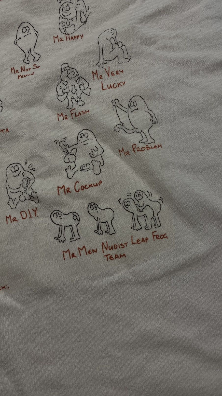 Vintage Vintage 90s penis t-shirt mr men Size US M / EU 48-50 / 2 - 6 Thumbnail