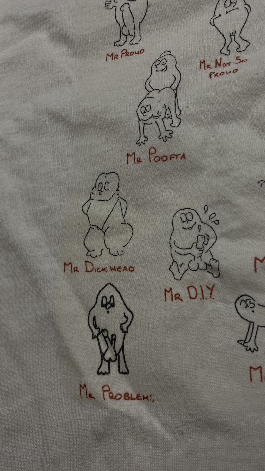 Vintage Vintage 90s penis t-shirt mr men Size US M / EU 48-50 / 2 - 7 Thumbnail