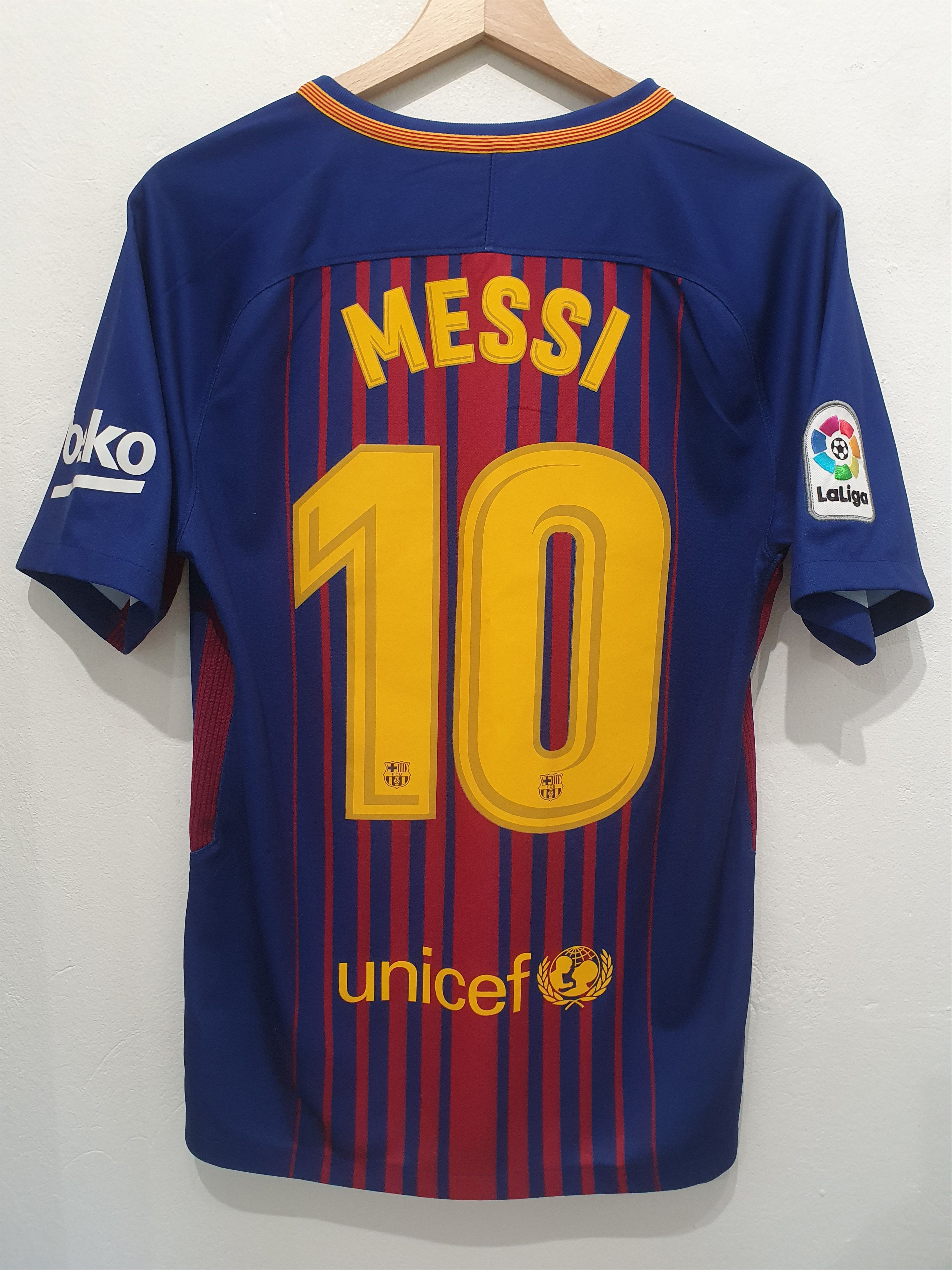 image of F C Barcelona x Jersey Messi 2017 2018 Fc Barcelona Nike Size S Shirt Jersey, Men's