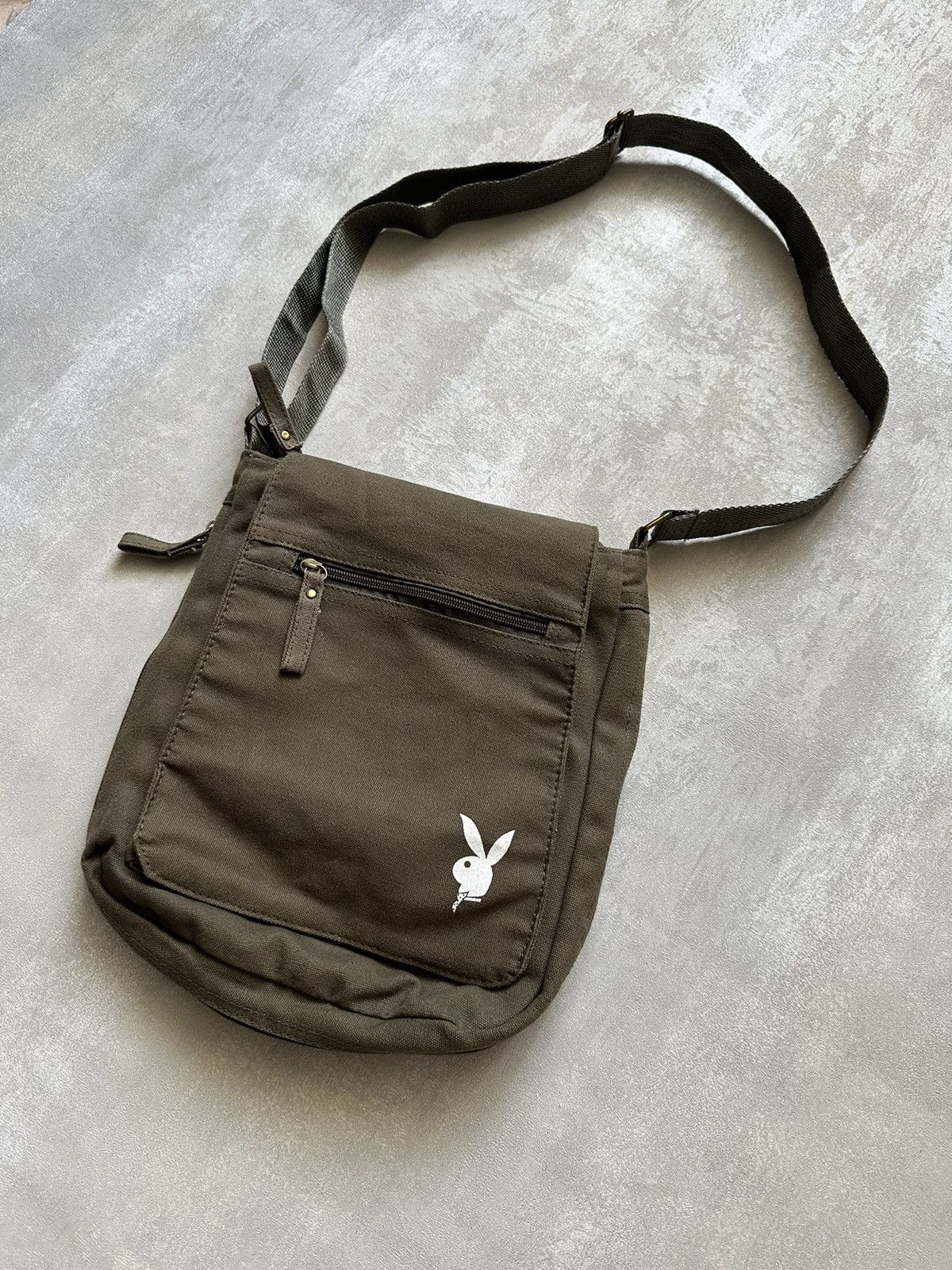 Vintage Playboy Military y2k Army Style Shoulder Bag