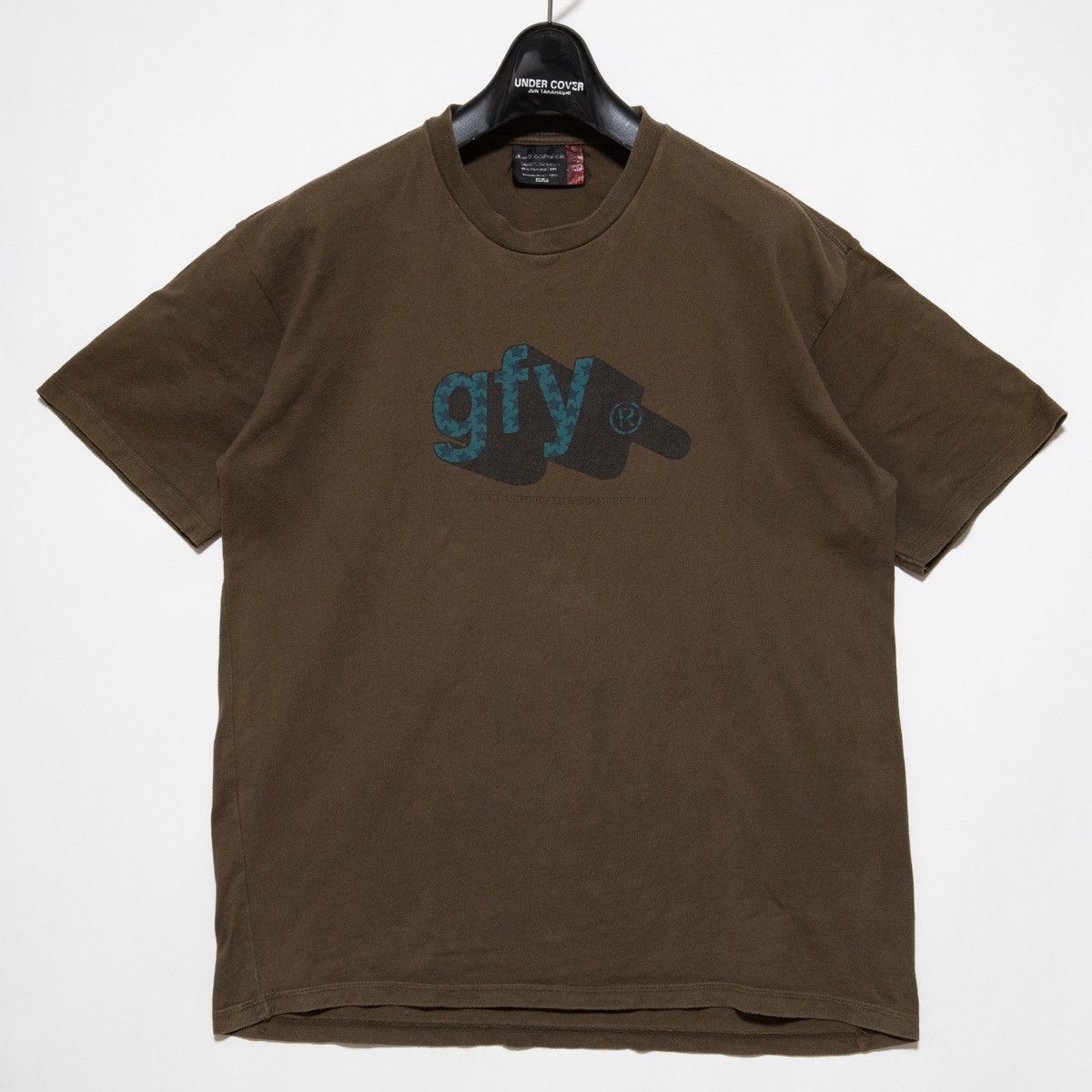 image of Undercover Aw2000 Melting Pot Gfy Shirt in Brown, Men's (Size Medium)