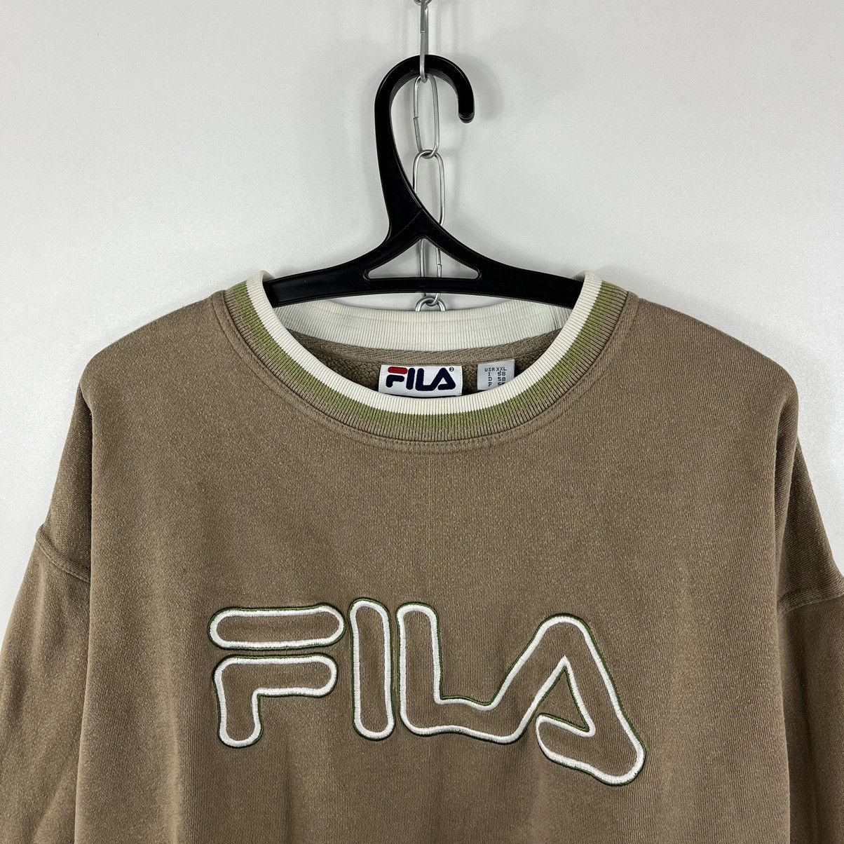 Fila × Vintage Vtg Fila Sweatahirt Crew Neck Embroidery Centre Logo Sz XXL Size US XXL / EU 58 / 5 - 2 Thumbnail
