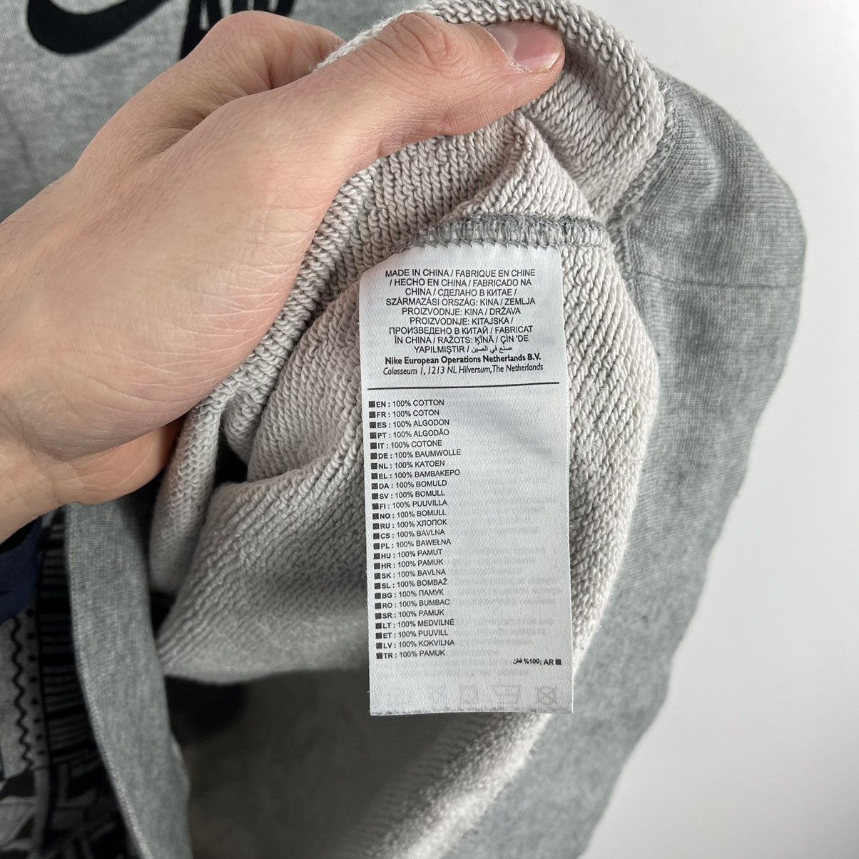Nike Nike Air Sweatshirt Crew Neck Spell Out Logo Grey Size L Size US L / EU 52-54 / 3 - 7 Thumbnail