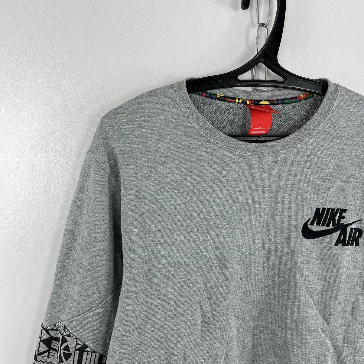 Nike Nike Air Sweatshirt Crew Neck Spell Out Logo Grey Size L Size US L / EU 52-54 / 3 - 2 Thumbnail