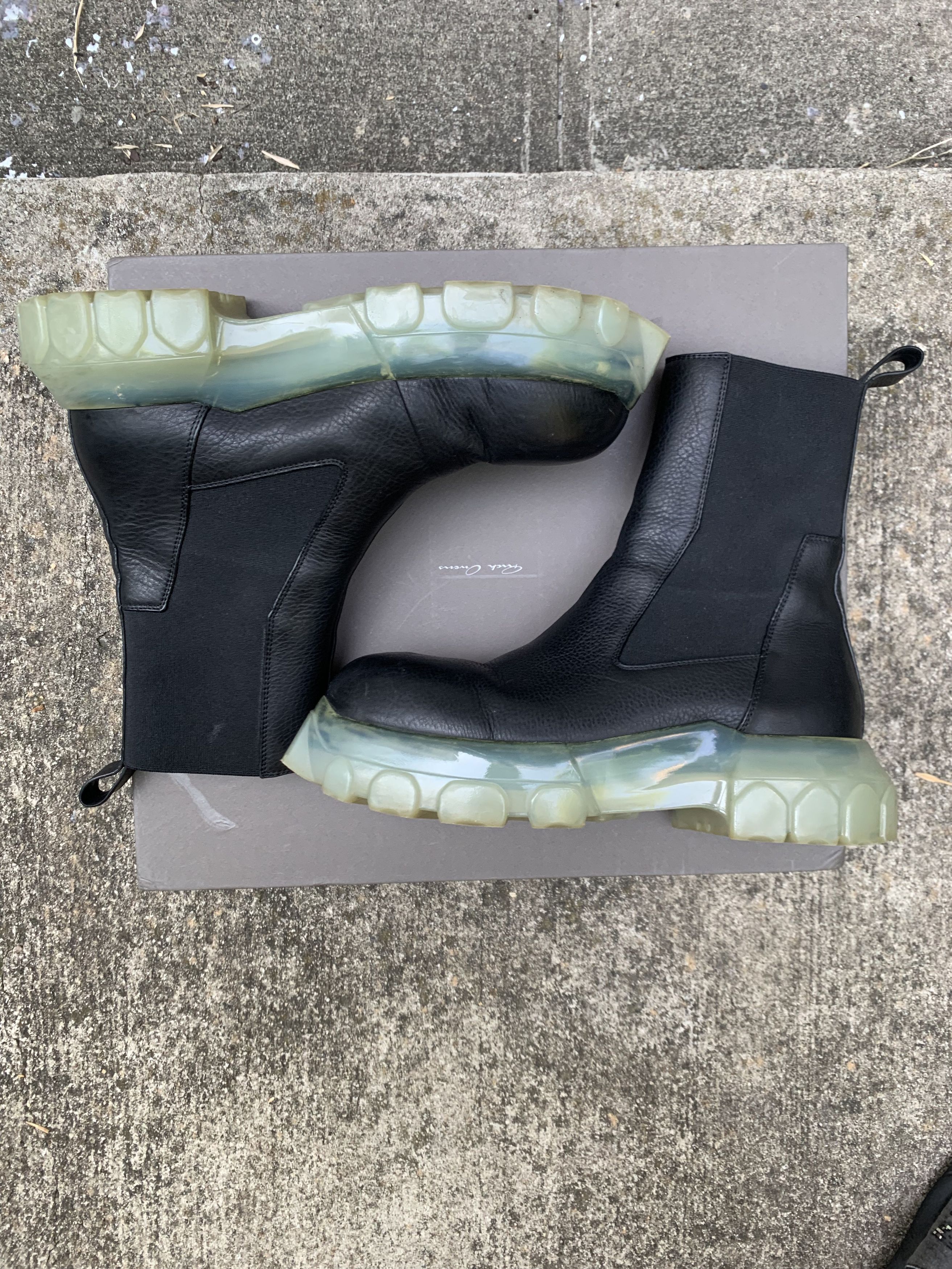 Rick Owens Beatle Bozo Tractor Boots in Black Clear Sole 43 Size US 10 / EU 43 - 4 Thumbnail