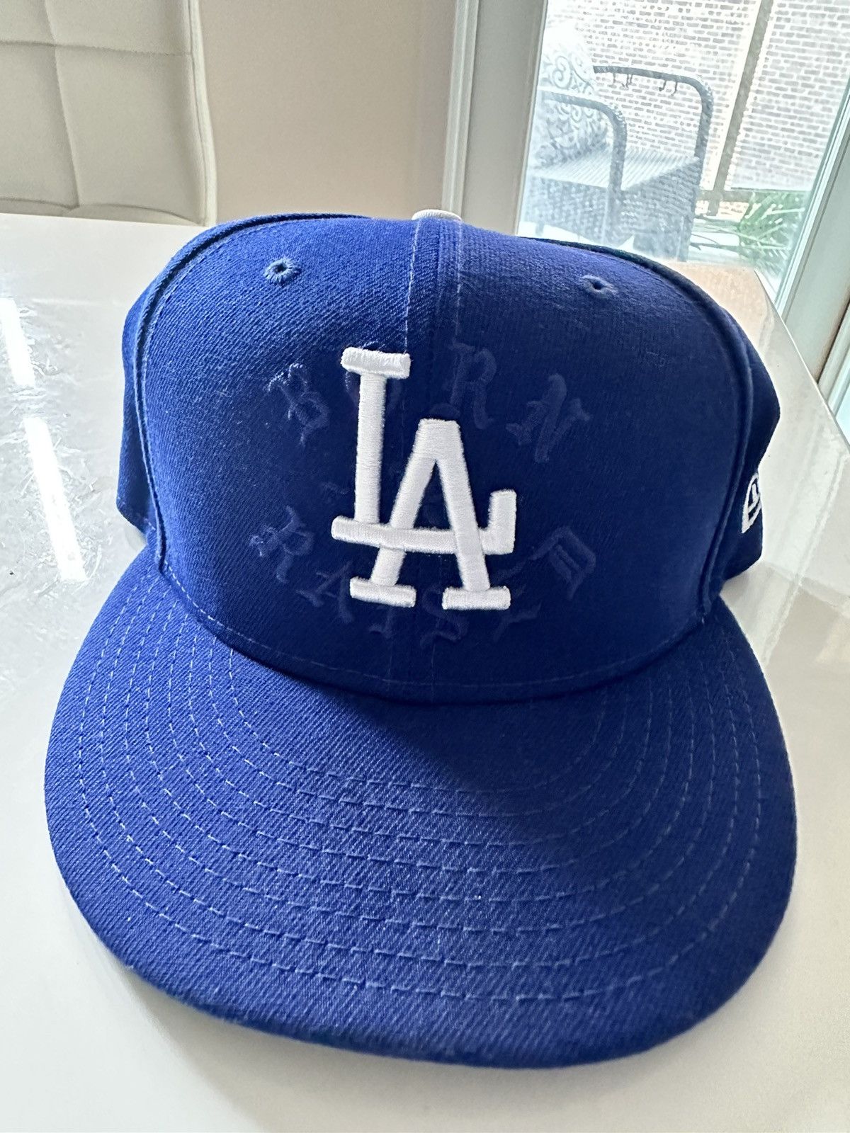 image of Born x Raised La OG Rocker Fitted 7 1/8 in Blue, Men's