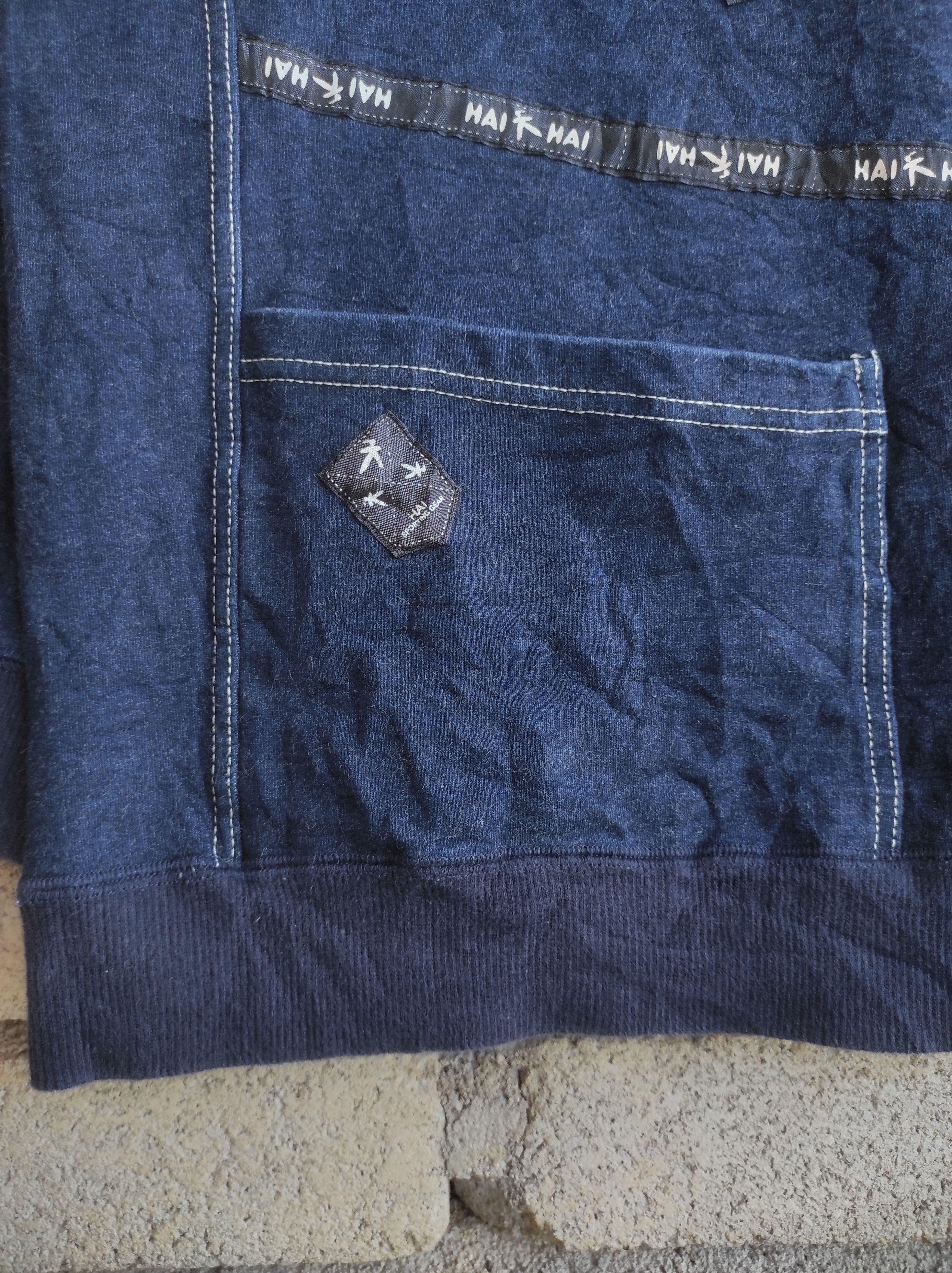 Hai Sporting Gear × Issey Miyake HAI SPORTING GEAR INDIGO MOCK NECK PULLOVER SWEATSHIRT Size M / US 6-8 / IT 42-44 - 5 Thumbnail