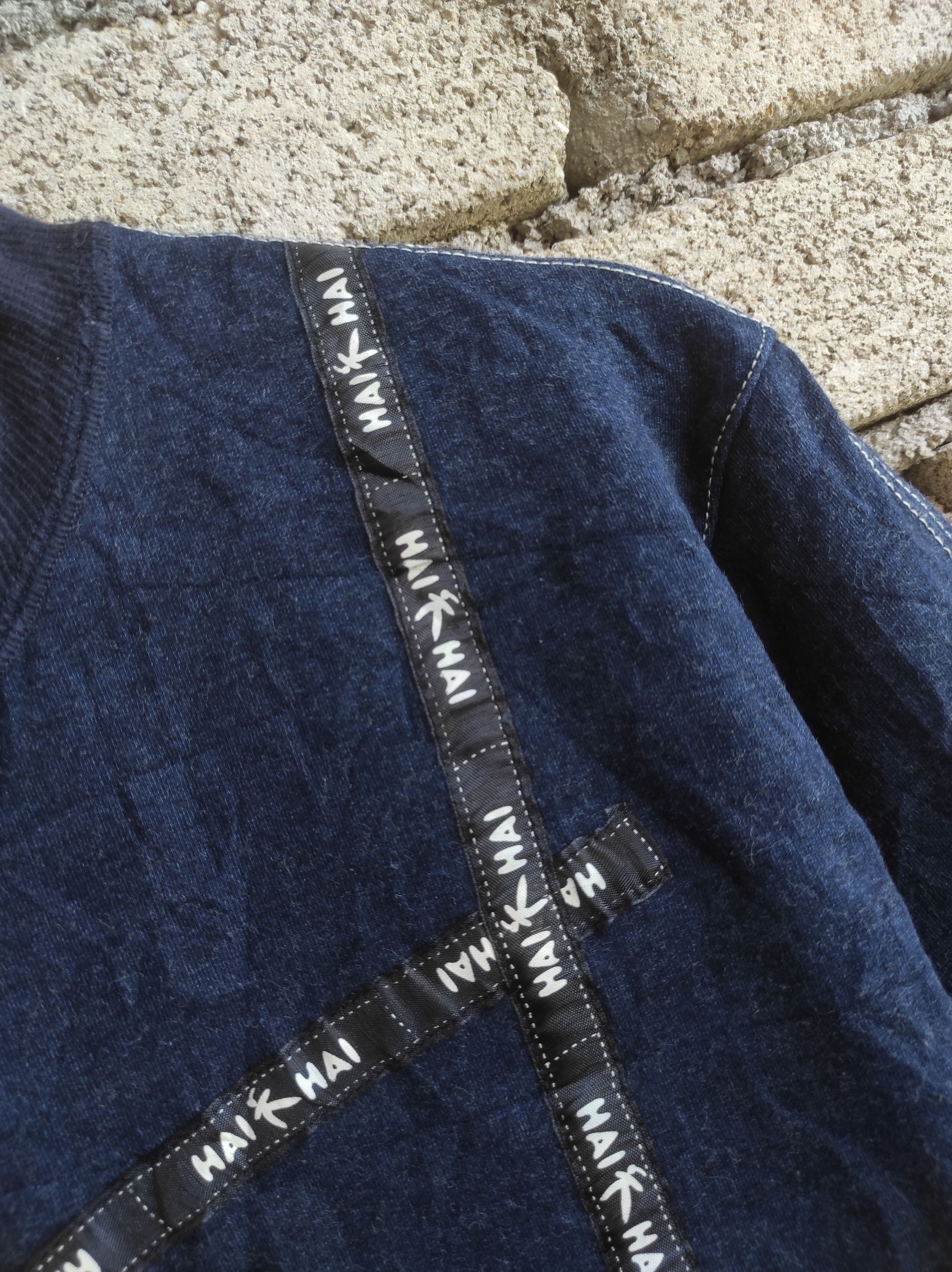 Hai Sporting Gear × Issey Miyake HAI SPORTING GEAR INDIGO MOCK NECK PULLOVER SWEATSHIRT Size M / US 6-8 / IT 42-44 - 4 Thumbnail