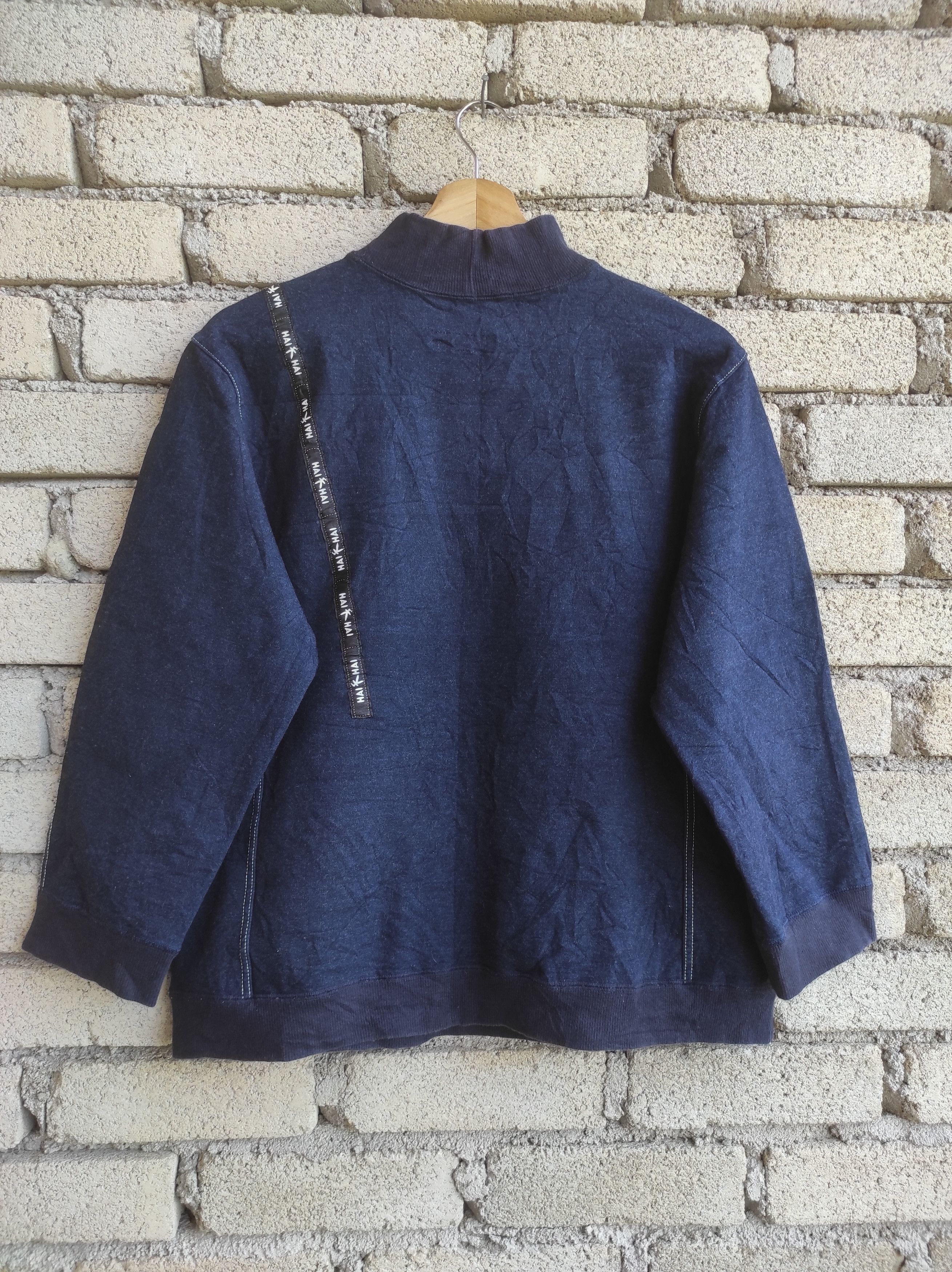 Hai Sporting Gear × Issey Miyake HAI SPORTING GEAR INDIGO MOCK NECK PULLOVER SWEATSHIRT Size M / US 6-8 / IT 42-44 - 6 Thumbnail