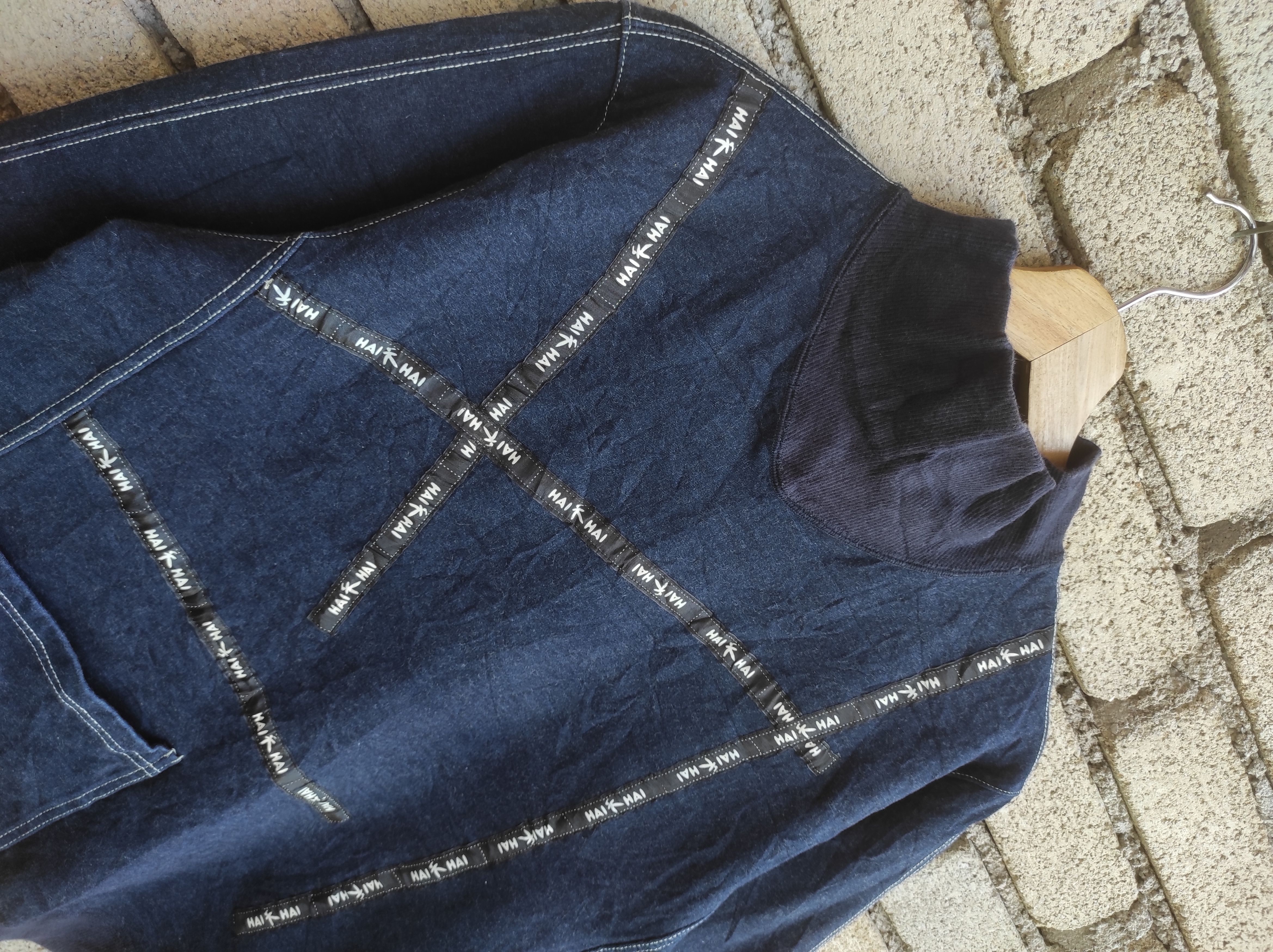 Hai Sporting Gear × Issey Miyake HAI SPORTING GEAR ISSEY MIYAKE INDIGO MOCK NECK PULLOVER Size M / US 6-8 / IT 42-44 - 3 Thumbnail