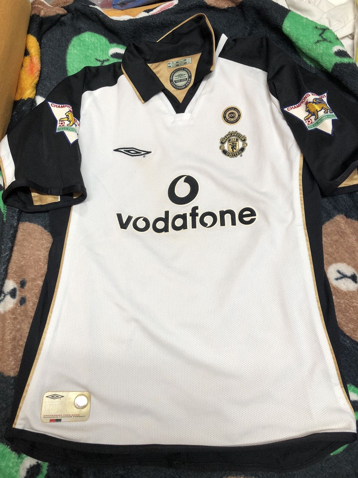 Manchester United 01/02 Centenary Reversible #4 Veron