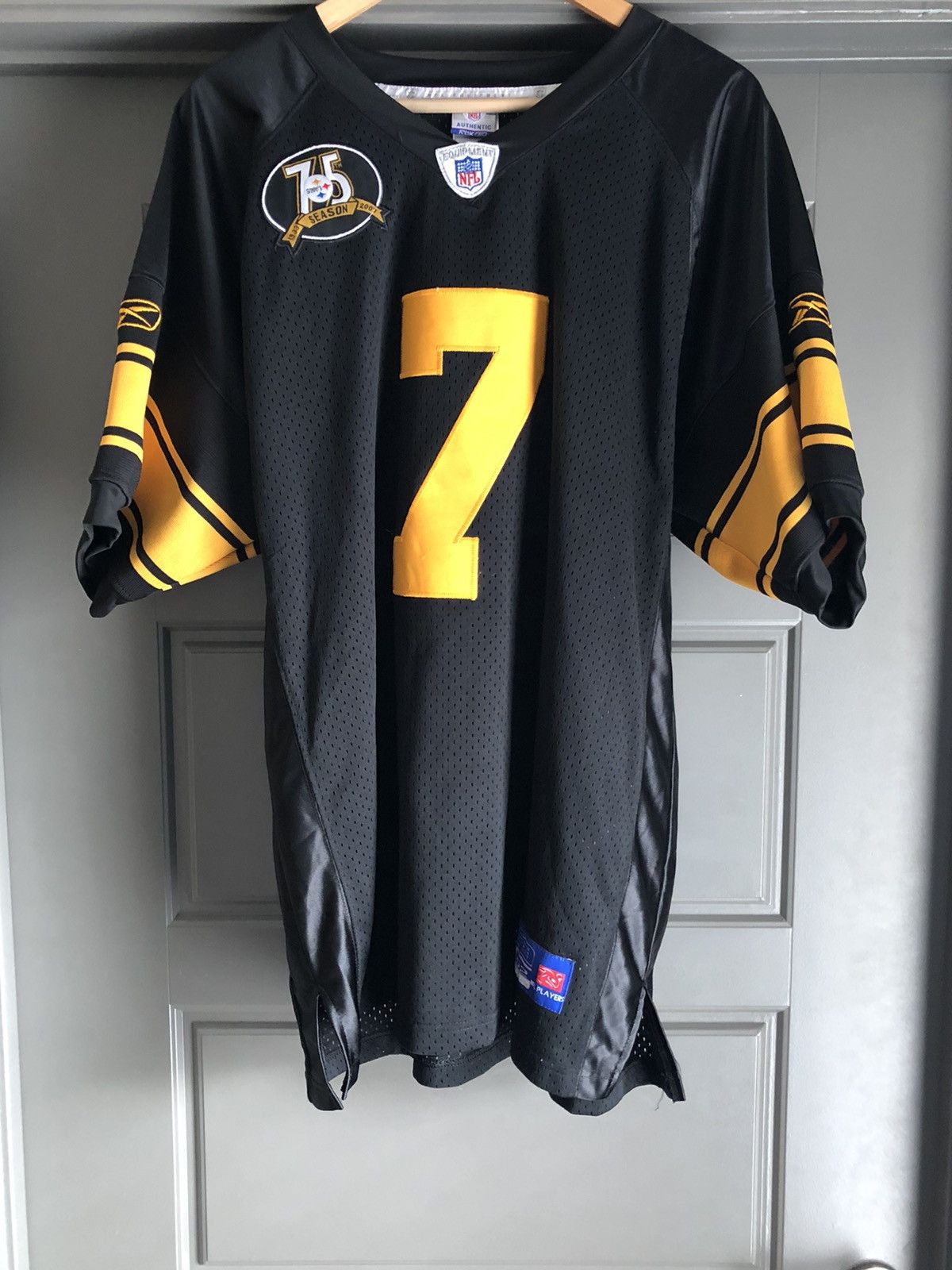 Pittsburgh Steelers Ben Roethlisberger Jersey Reebok Size 54 75th