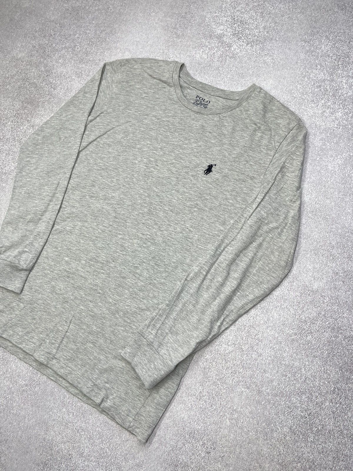 Polo Ralph Lauren × Rugby Ralph Lauren × Vintage Vintage Polo Ralph Lauren Basic Longsleeve Grey Y2K Rugby Size US M / EU 48-50 / 2 - 3 Thumbnail