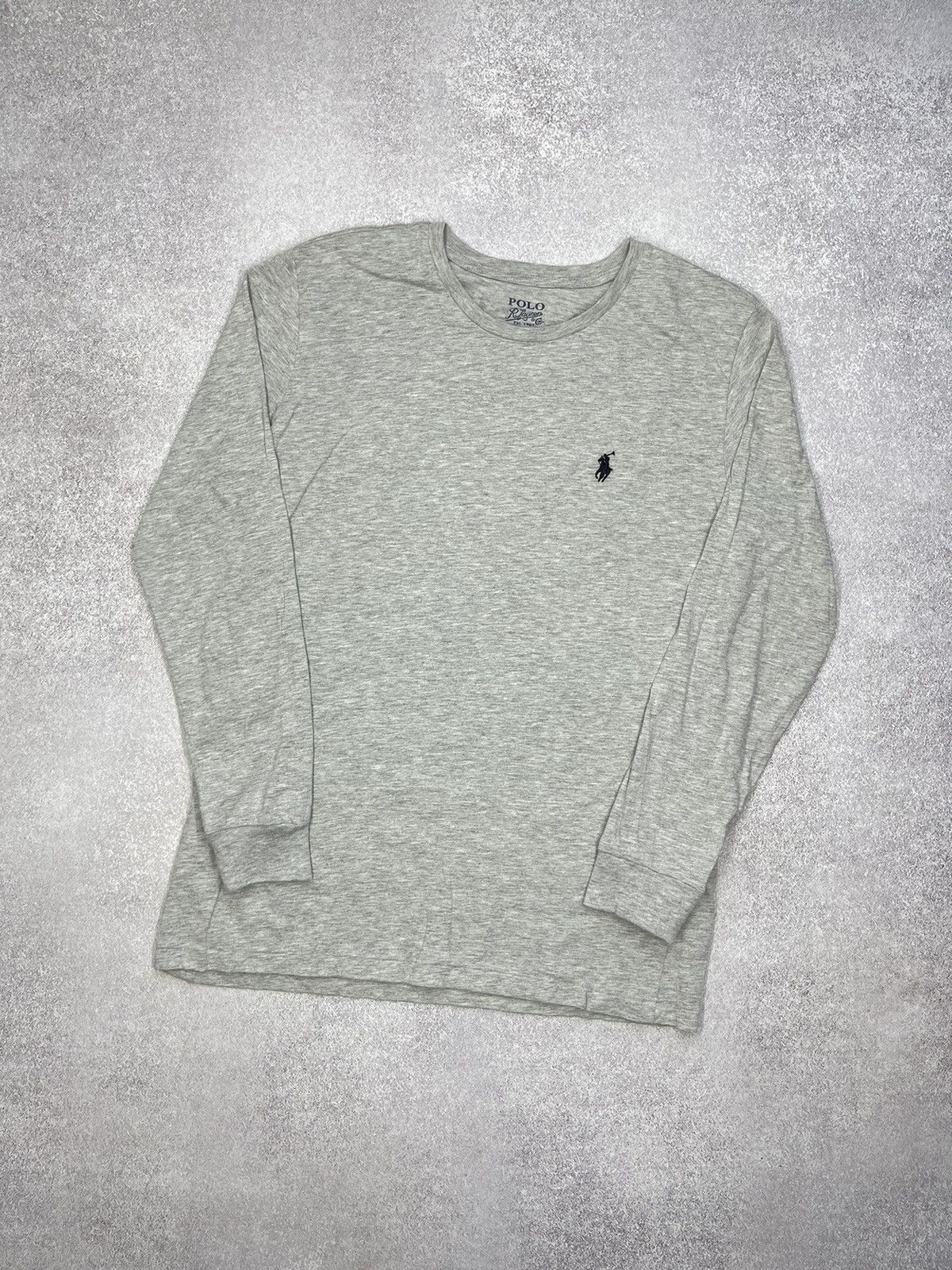Polo Ralph Lauren × Rugby Ralph Lauren × Vintage Vintage Polo Ralph Lauren Basic Longsleeve Grey Y2K Rugby Size US M / EU 48-50 / 2 - 1 Thumbnail