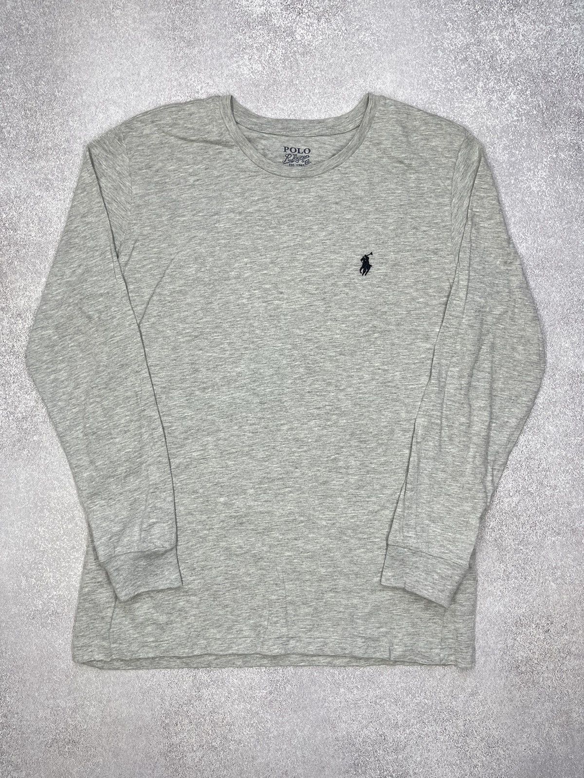 Polo Ralph Lauren × Rugby Ralph Lauren × Vintage Vintage Polo Ralph Lauren Basic Longsleeve Grey Y2K Rugby Size US M / EU 48-50 / 2 - 2 Thumbnail